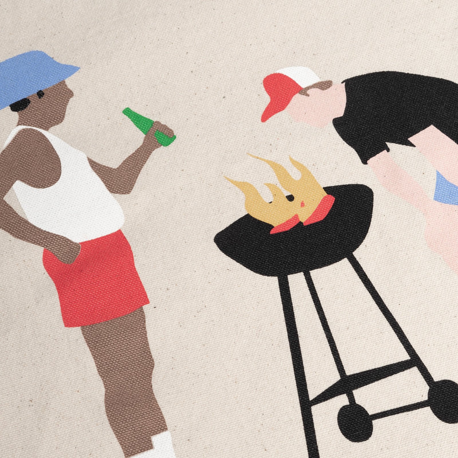 Tote Bag Torekov BBQ Off White