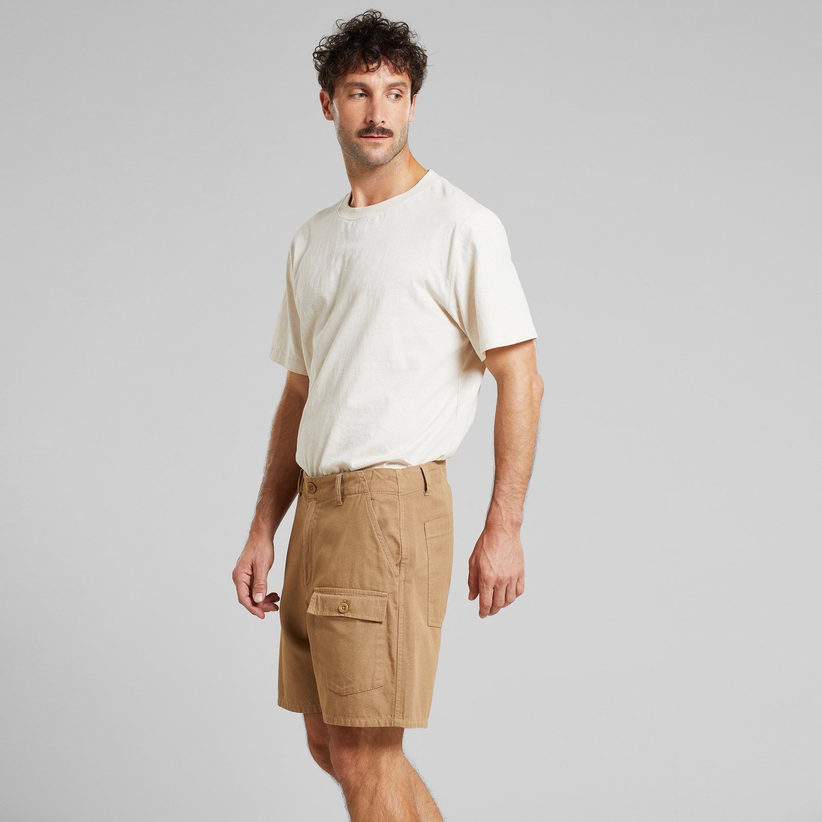 Cargo Shorts Muddus Canvas Kelp Beige