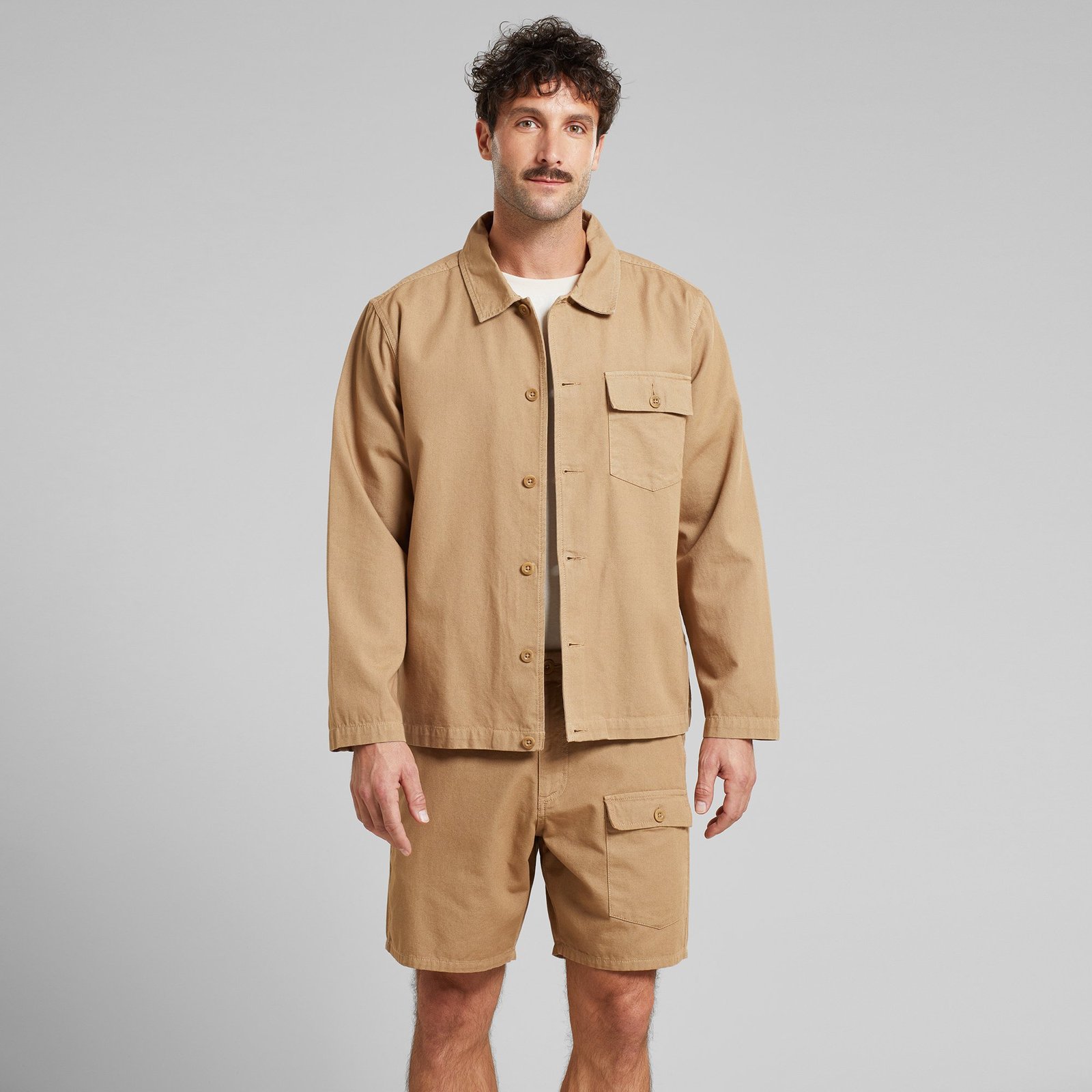 Cargo Shorts Muddus Canvas Kelp Beige