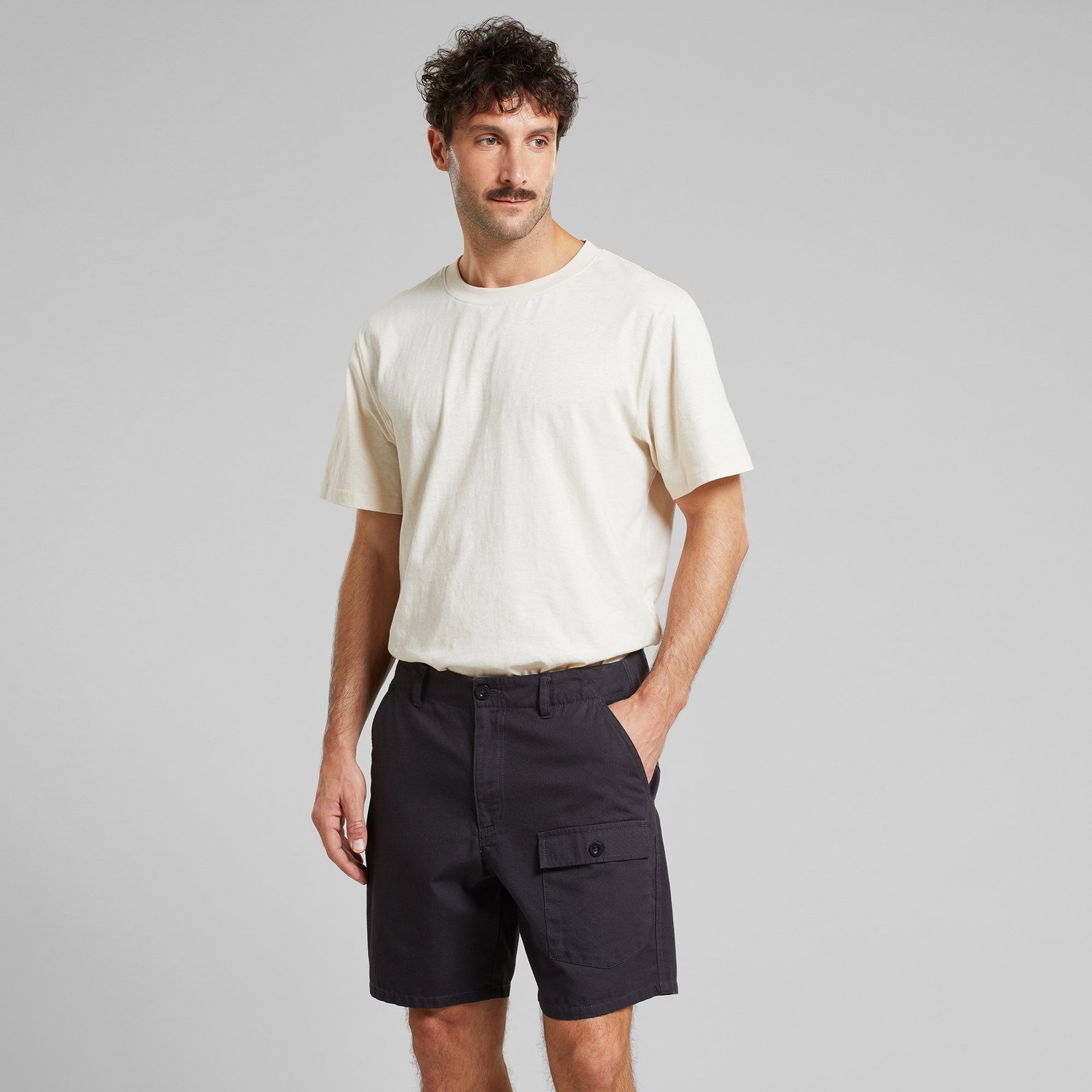 Cargo Shorts Muddus Canvas Phantom Black