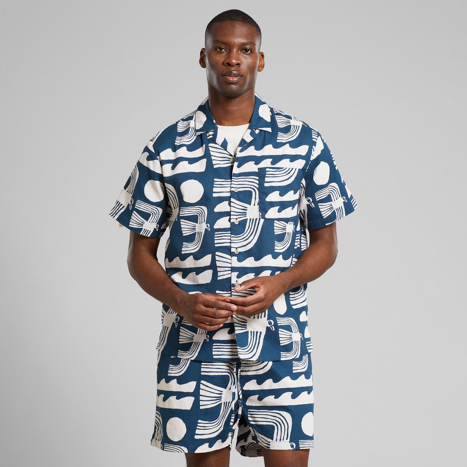 Shirt Marstrand Seagulls Majolica Blue