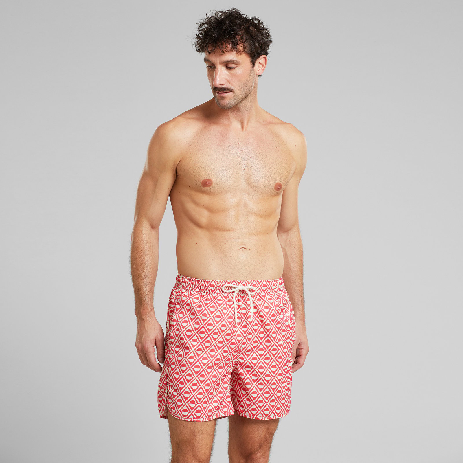 Swim Shorts Sandhamn Sun Diamond Cayenne Red