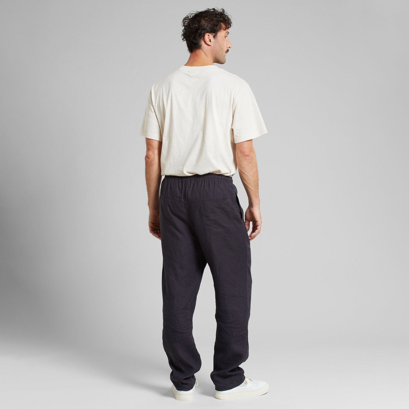 Pants Klitmoeller Linen Phantom Black