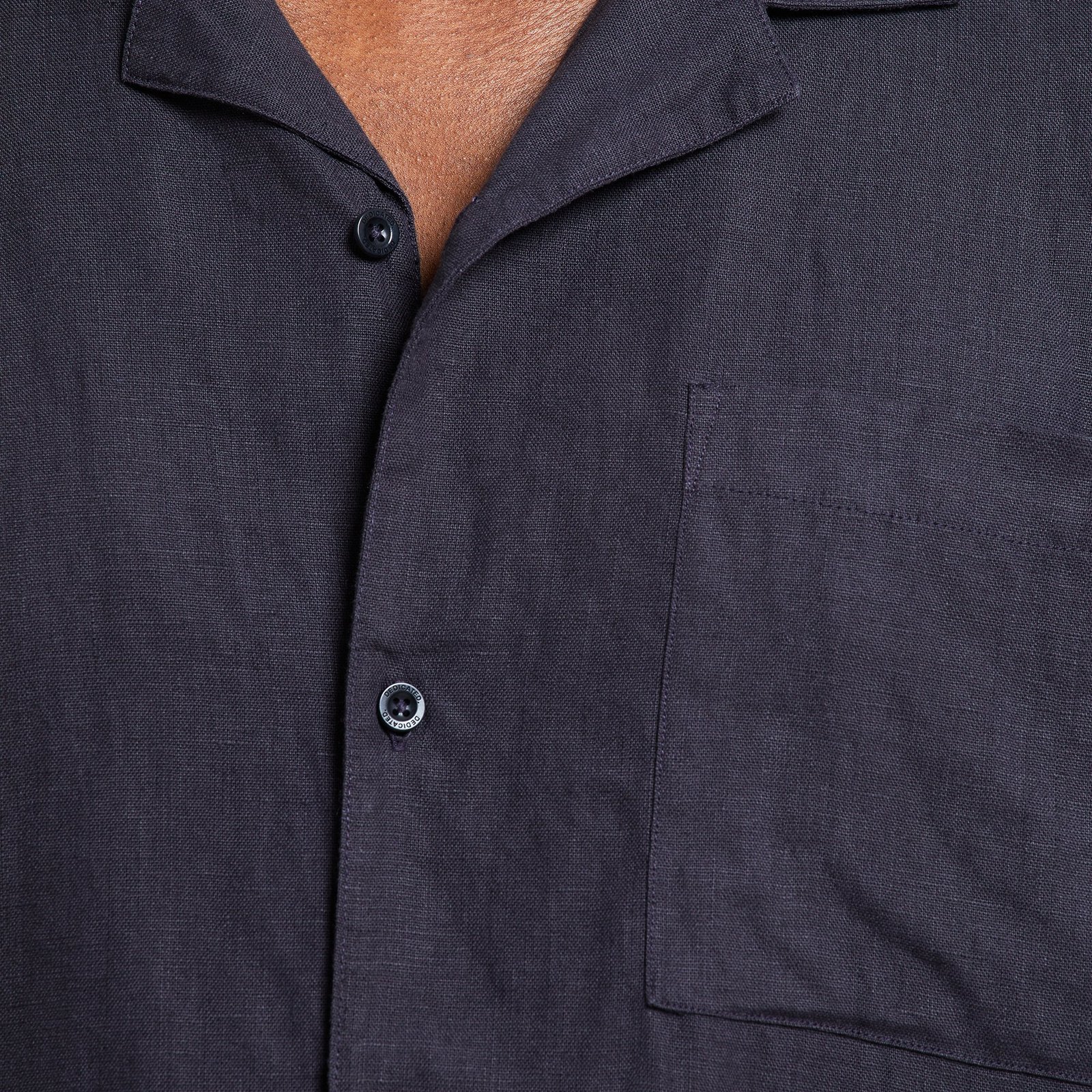 Shirt Marstrand Linen Phantom Black
