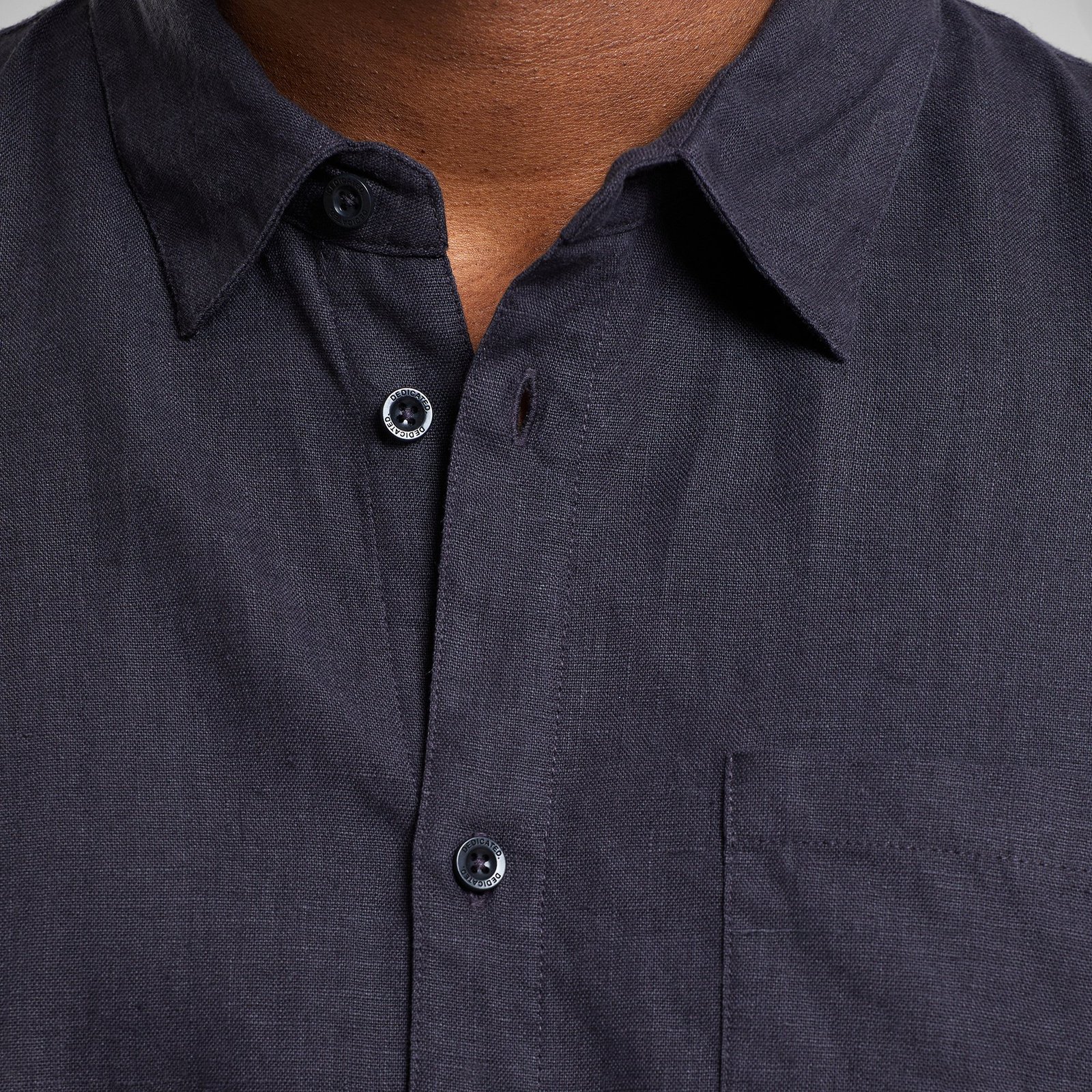 Shirt Rute Linen Phantom Black