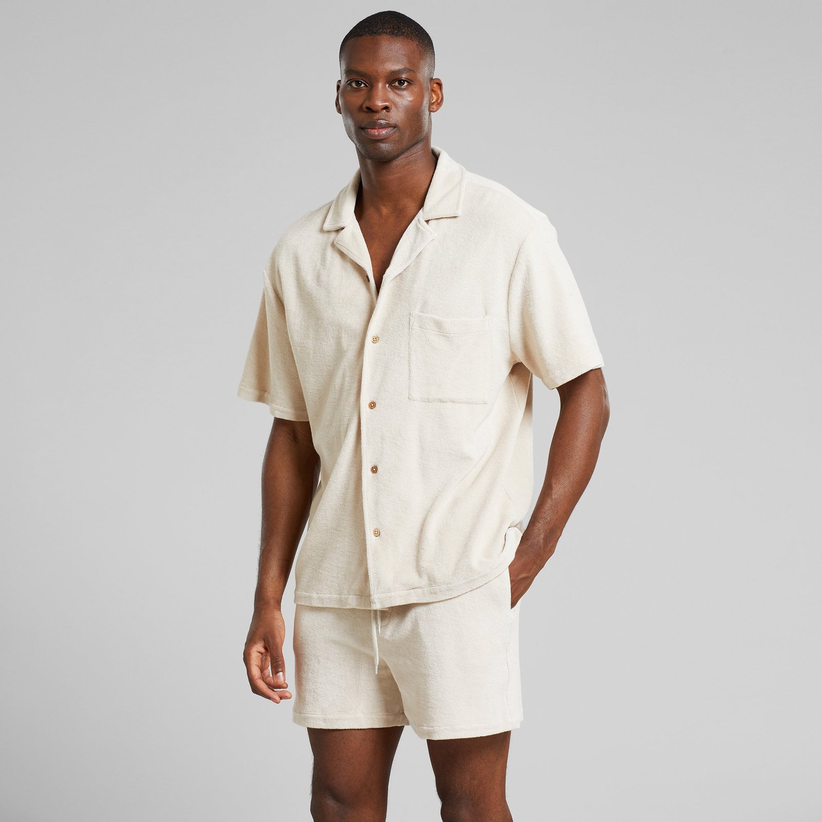 Terry Shorts Essingen Oat white