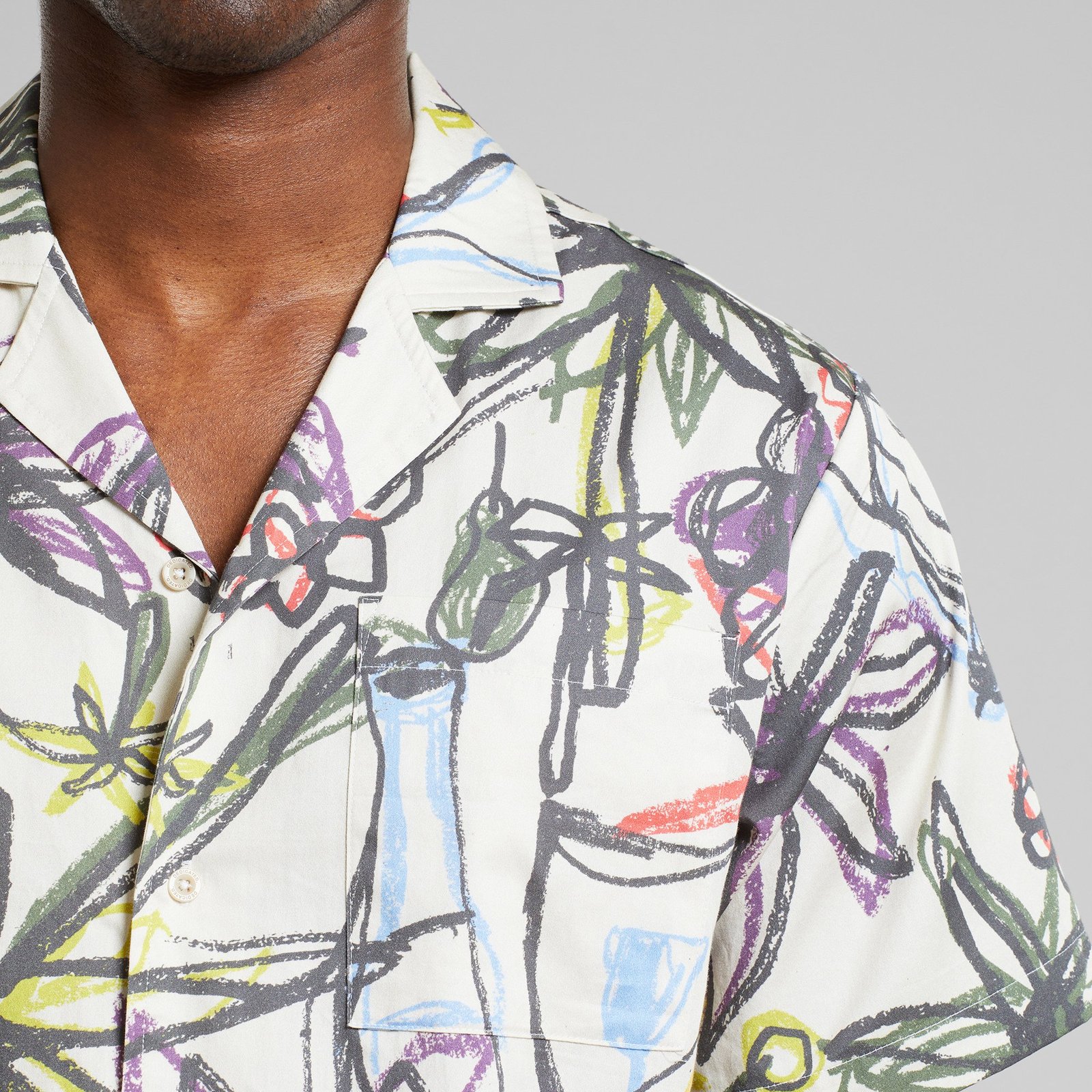 Shirt Marstrand Paradise Sketch Oat White