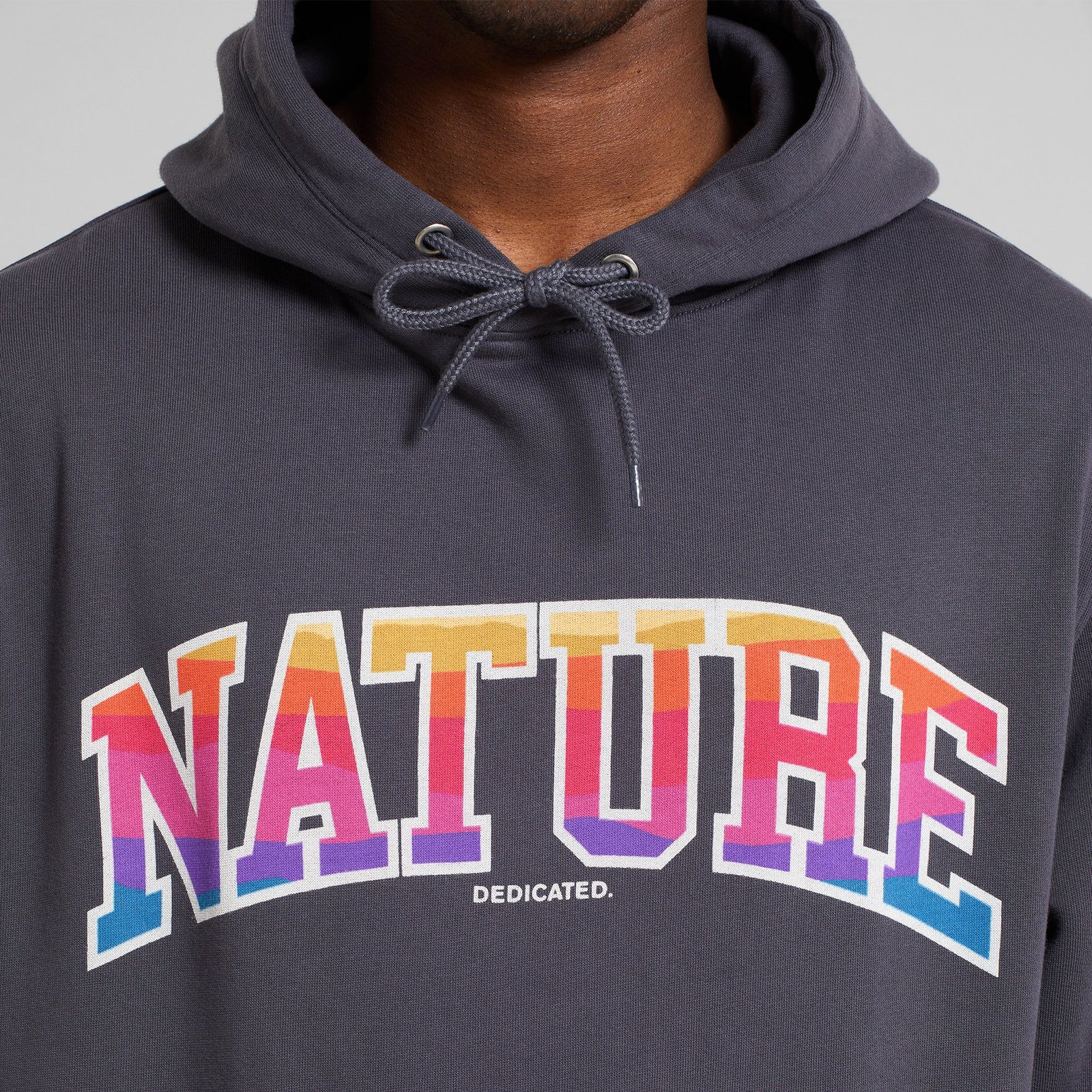 Hoodie Falun Nature Sunset Charcoal