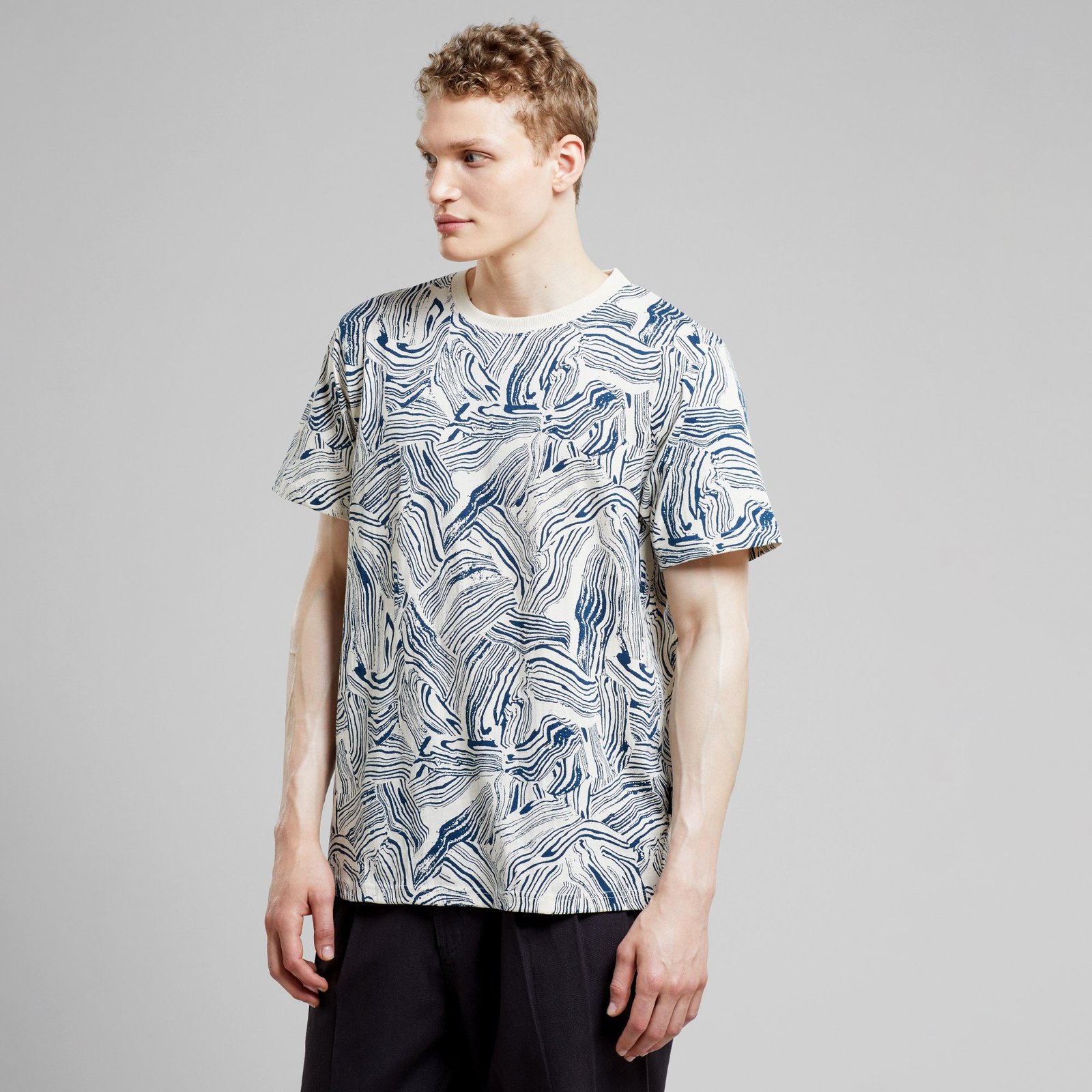 T-shirt Stockholm Clay Swirl Light Oat White