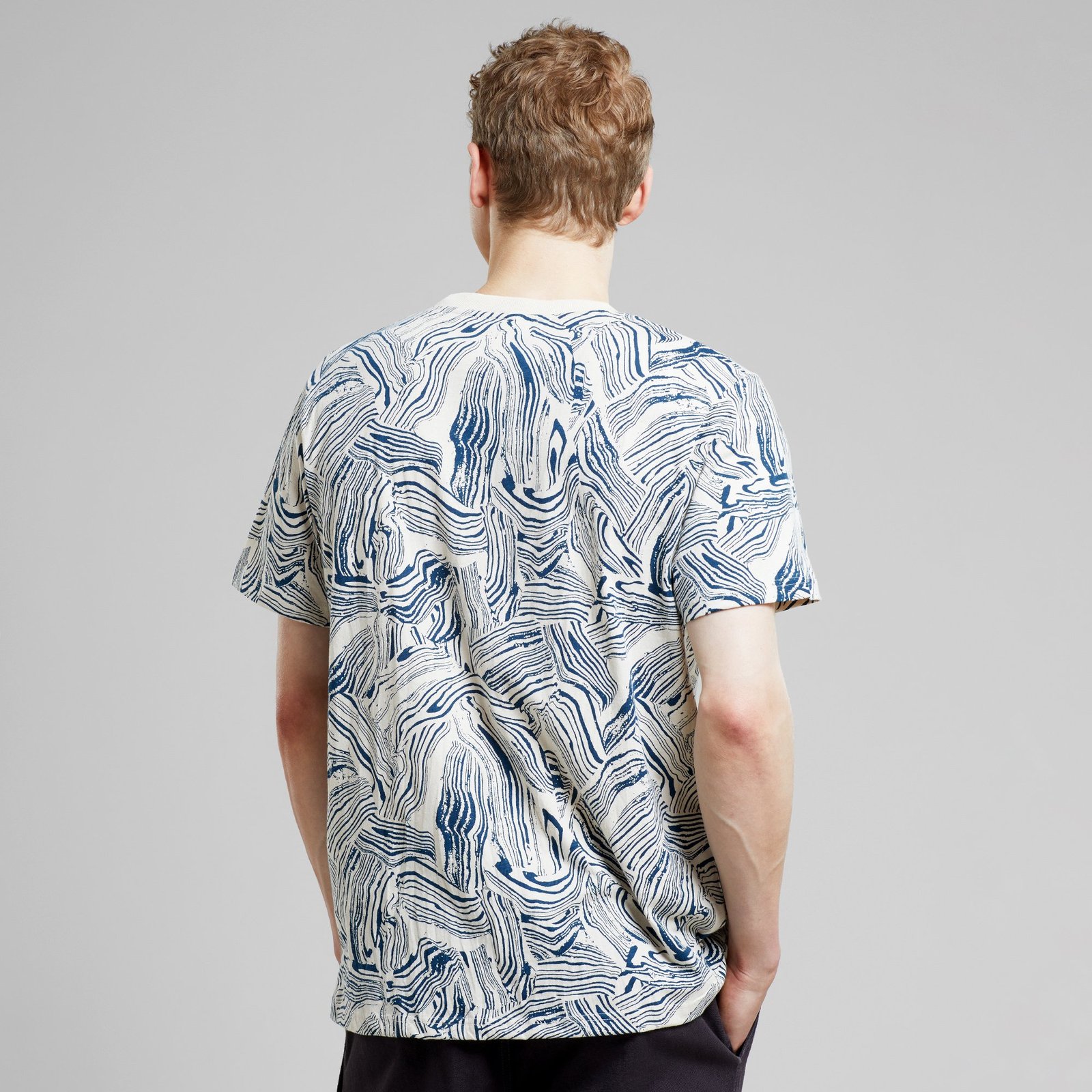 T-shirt Stockholm Clay Swirl Light Oat White