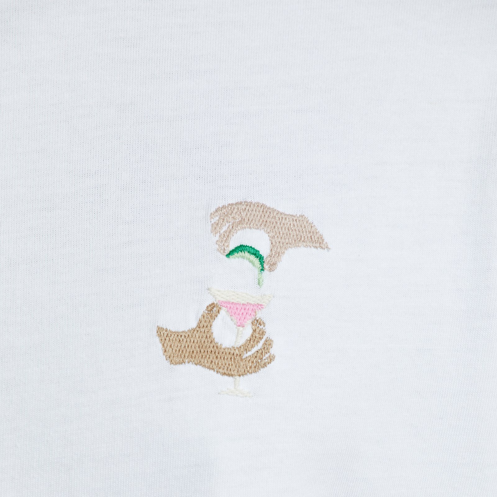 T-shirt Stockholm Siesta Fiesta Hands Emb White