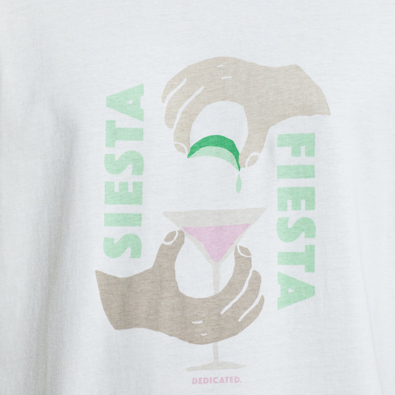 T-shirt Stockholm Siesta Fiesta Hands Off White