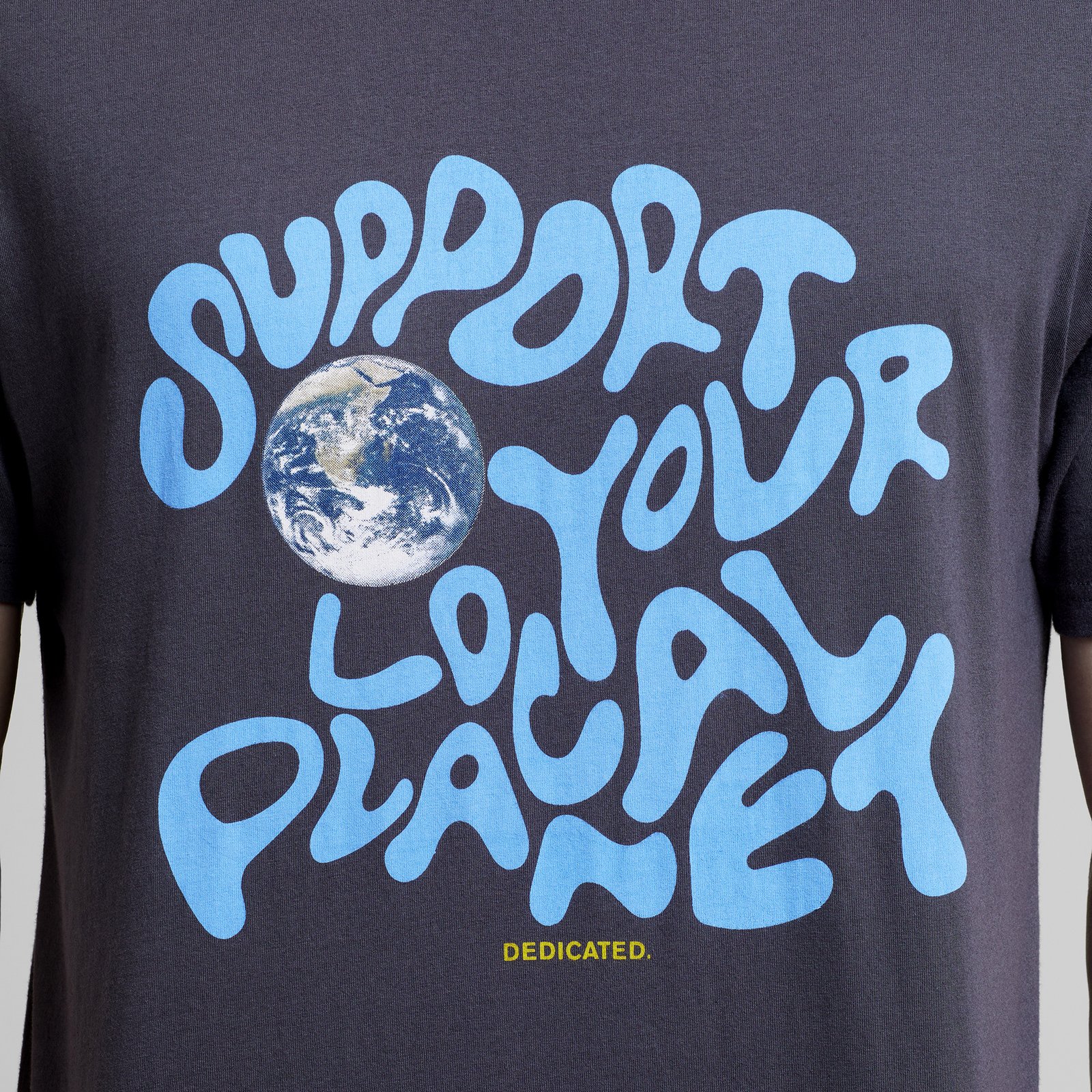 T-shirt Stockholm Support Globe Charcoal