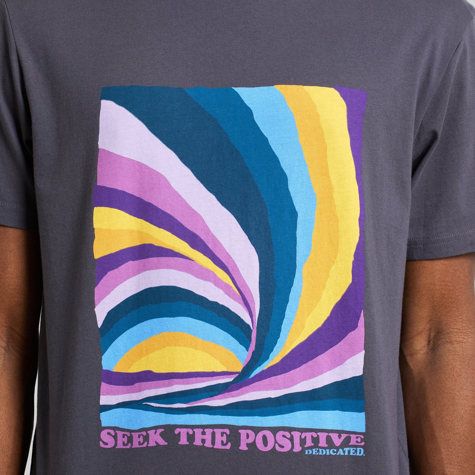 T-shirt Stockholm Wave Sunset Charcoal