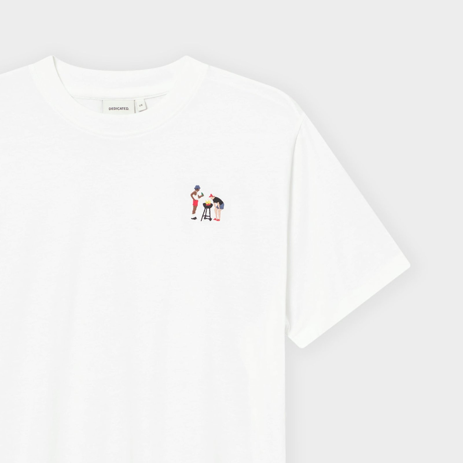 T-shirt Stockholm BBQ Emb White