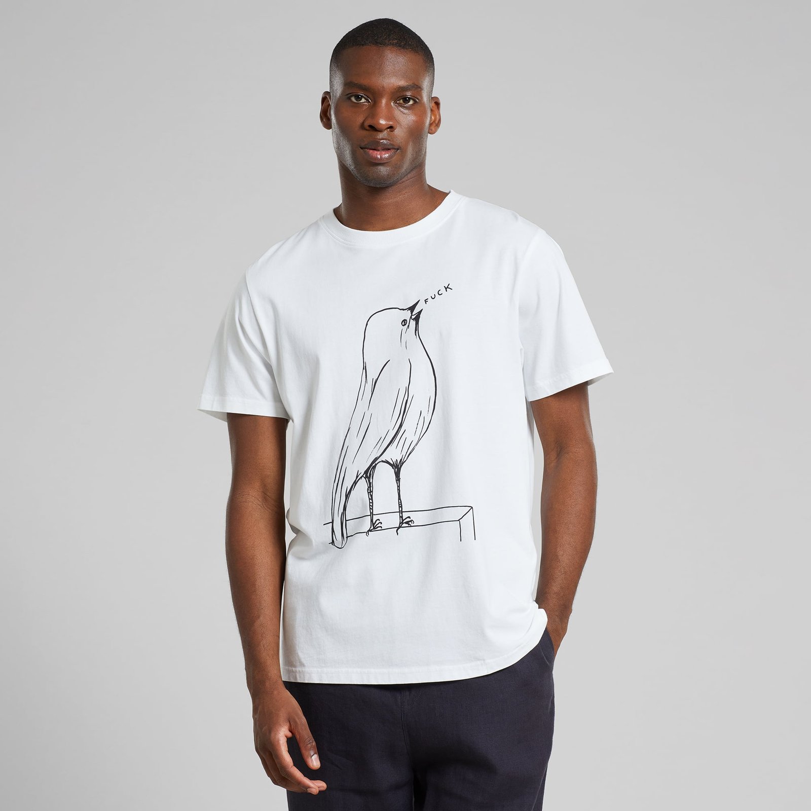 T-shirt Stockholm F Bird White