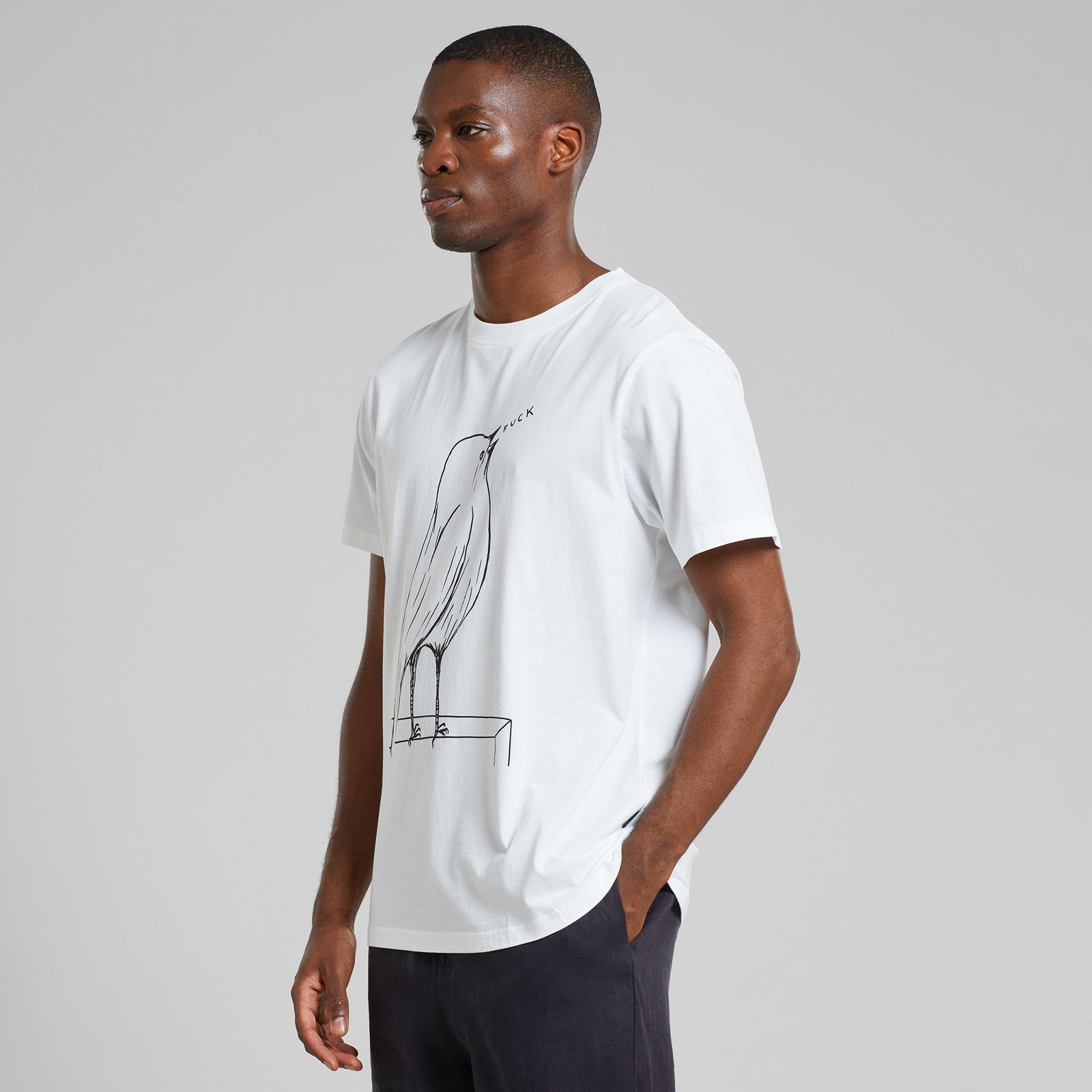 T-shirt Stockholm F Bird White