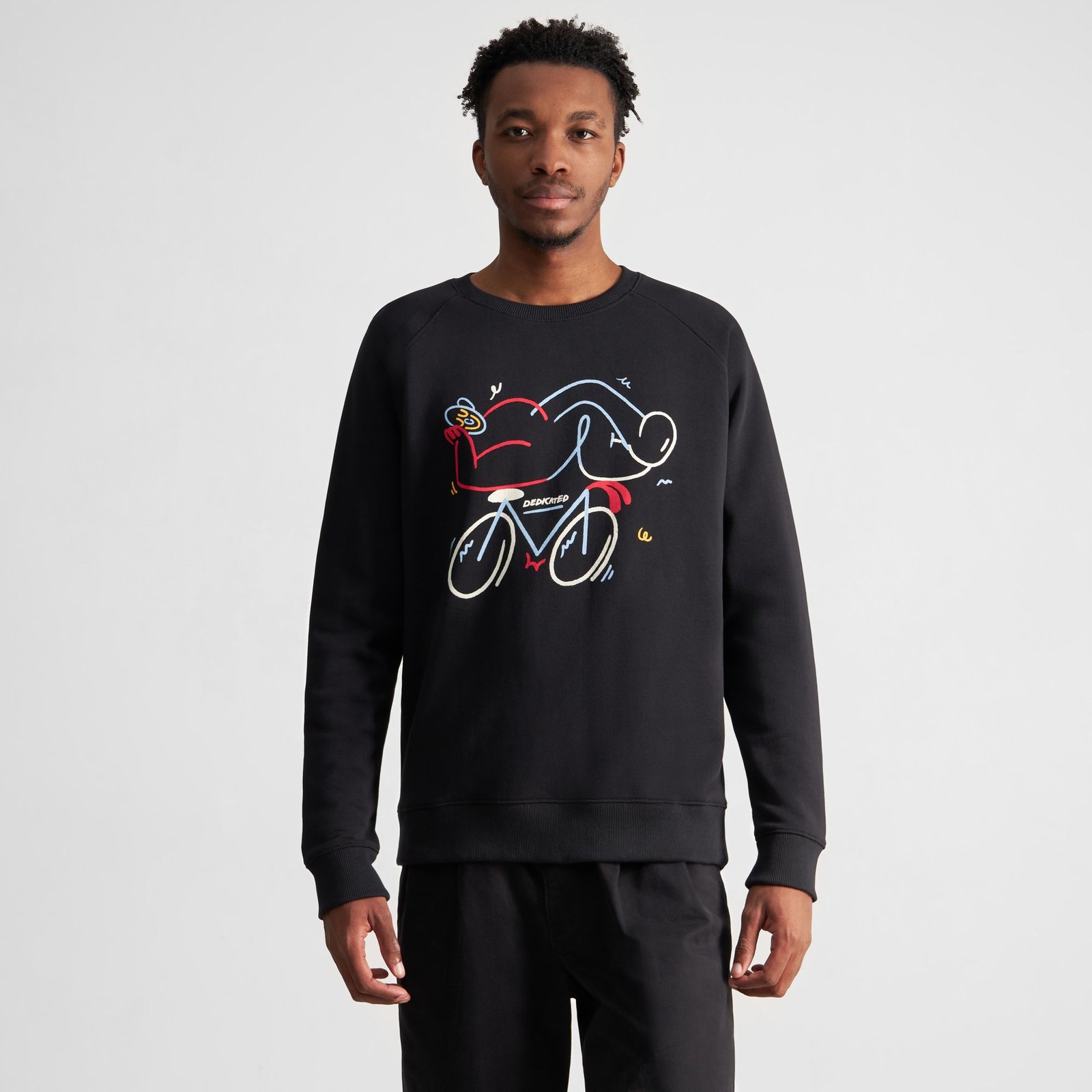 Sweatshirt Malmoe Happy Biker Black