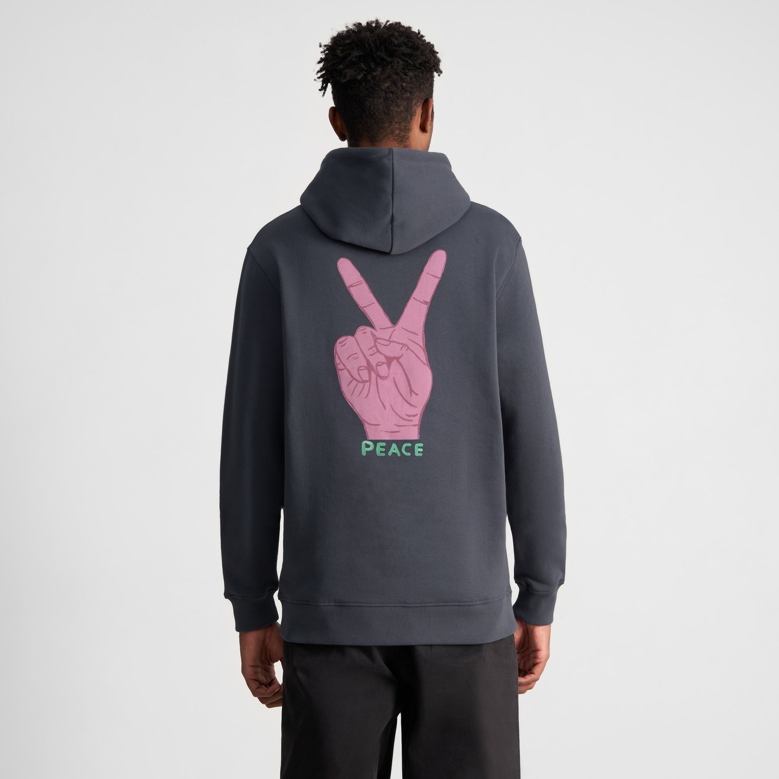 Hoodie Falun World Peace Charcoal