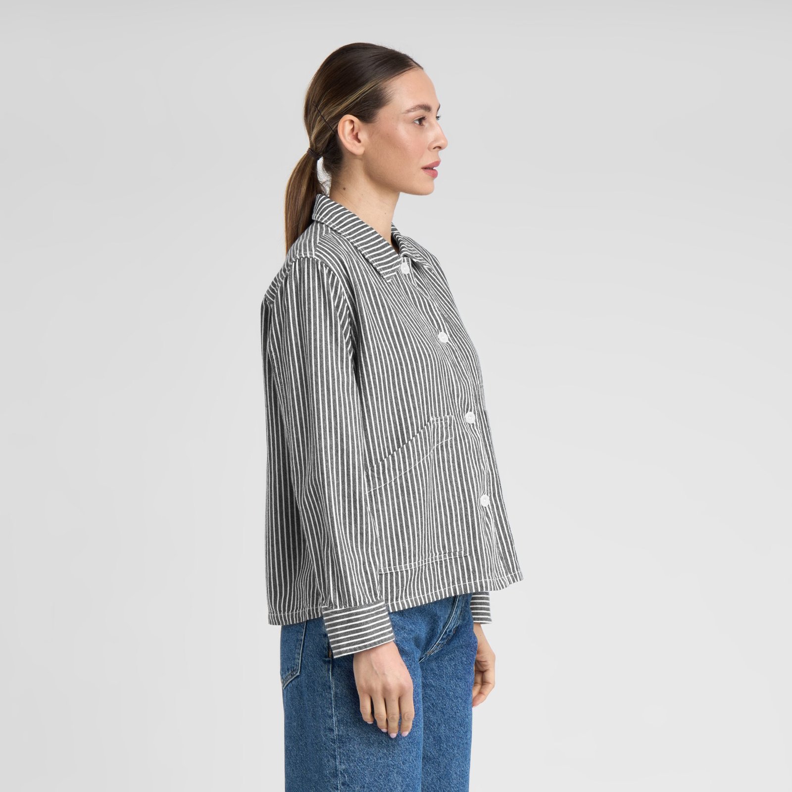 Jacket Stiby Work Stripe Blue