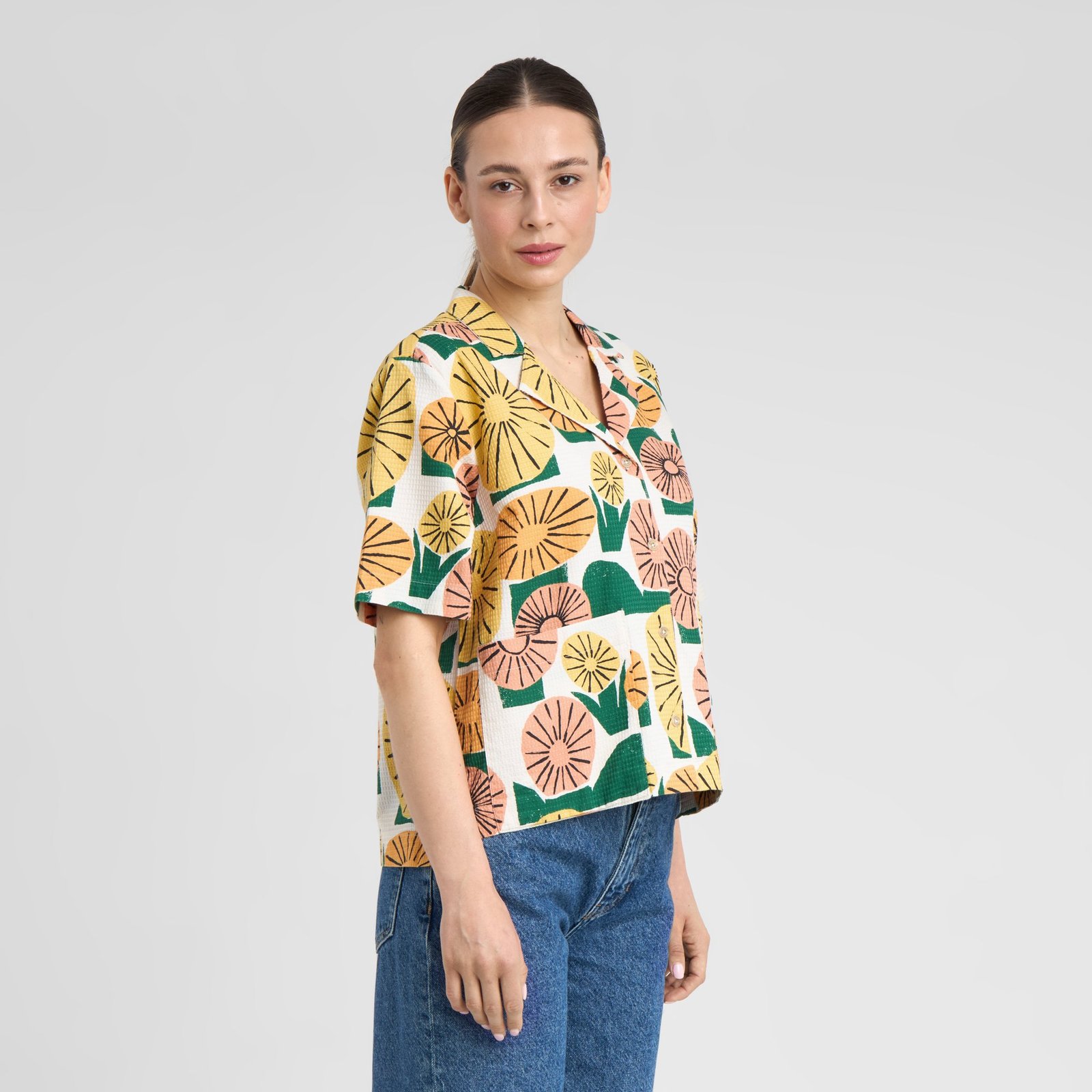 Shirt Valje Dandelions Oat White