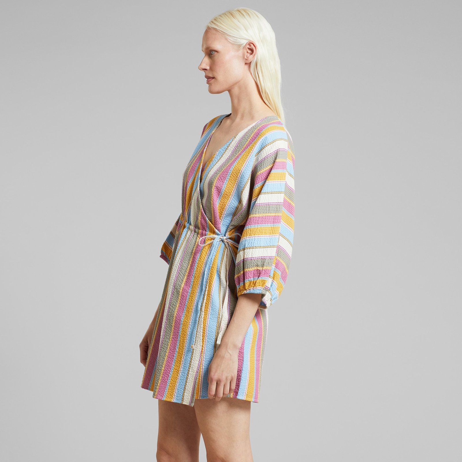 Wrap Dress Ugglan Club Stripe Multi Color
