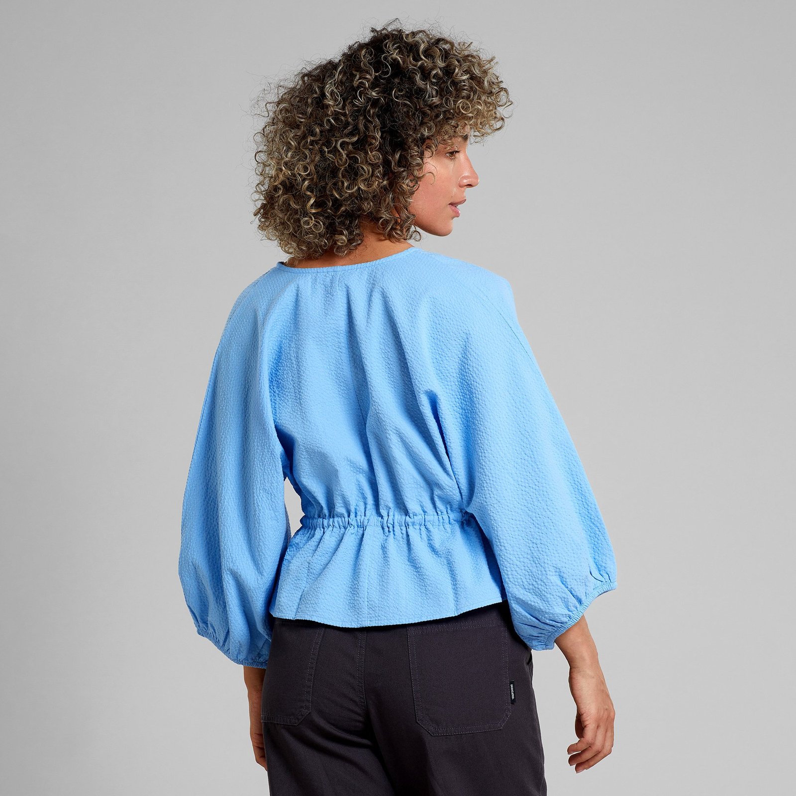 Wrap Top Rosenvik Della Blue