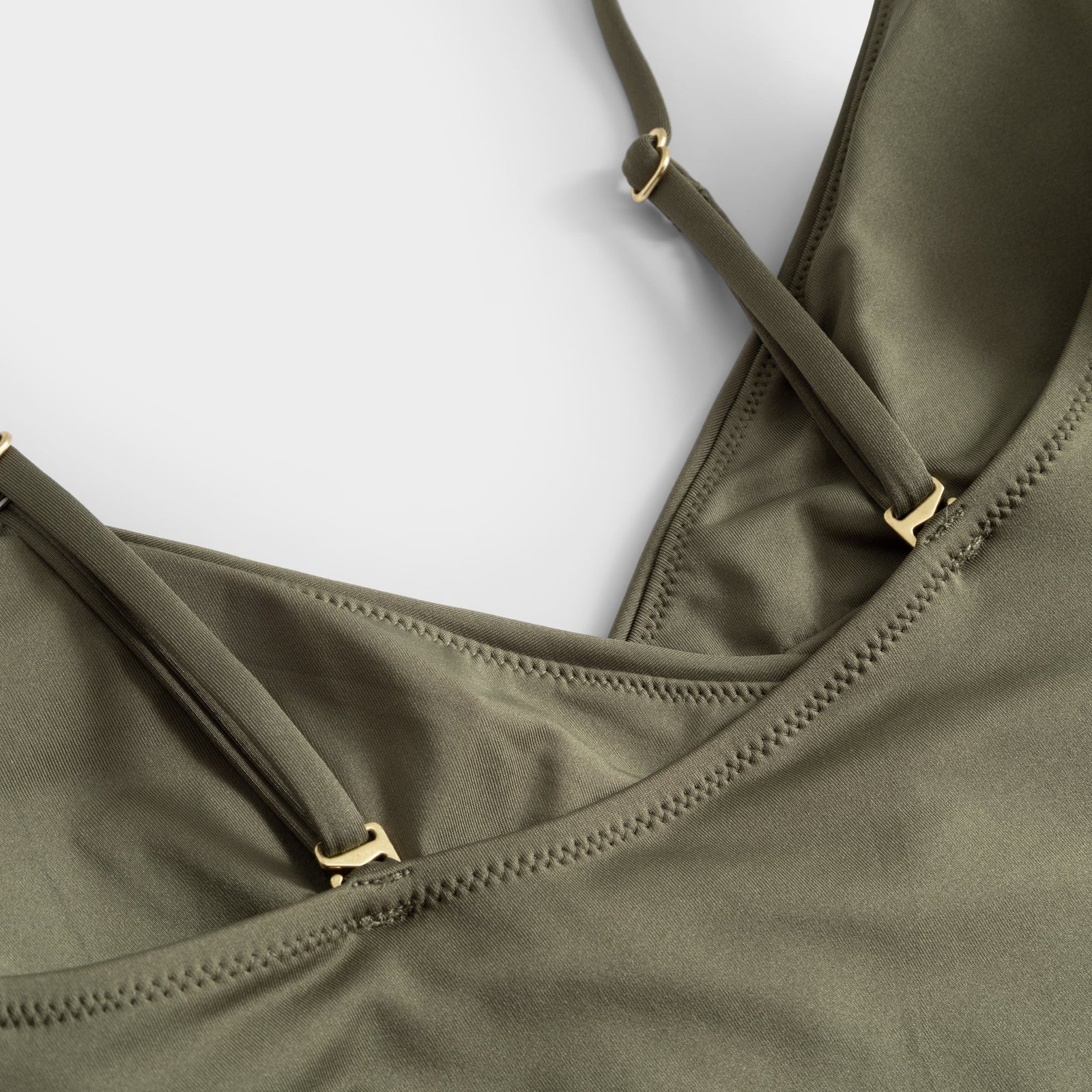 Wrap Swimsuit Klinte Leaf Green