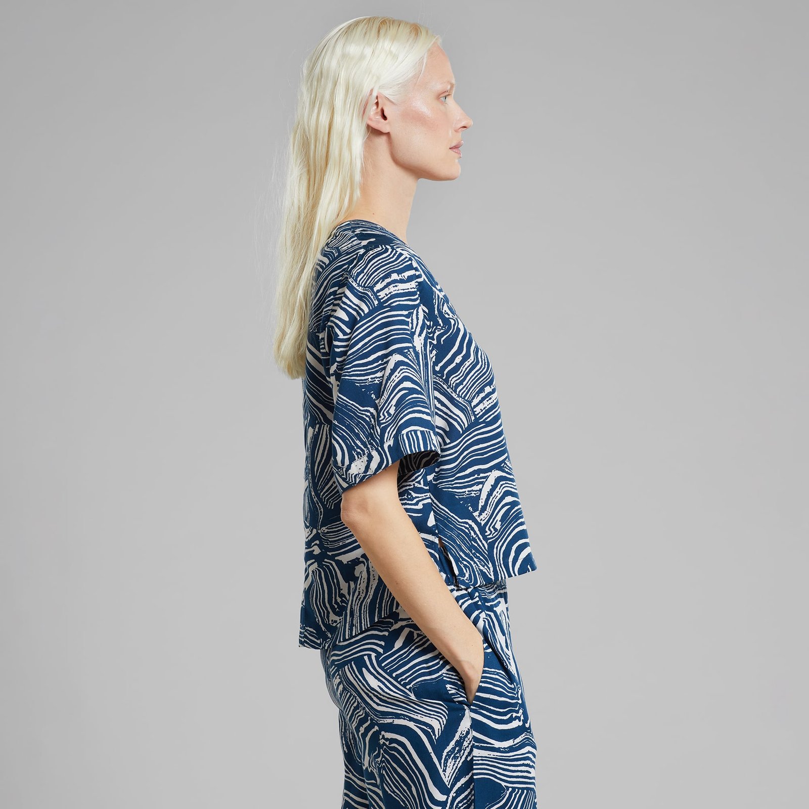 Blouse Odense Clay Swirl Blue