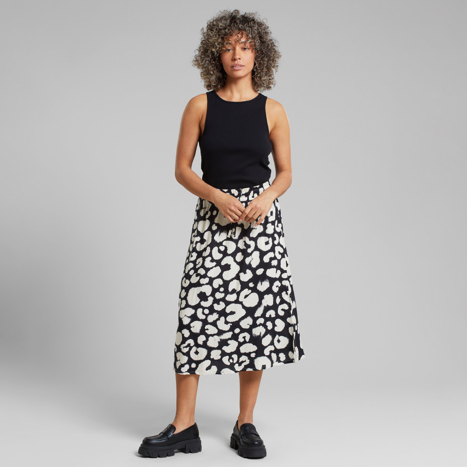 Skirt Klippan Painted Leopard Black