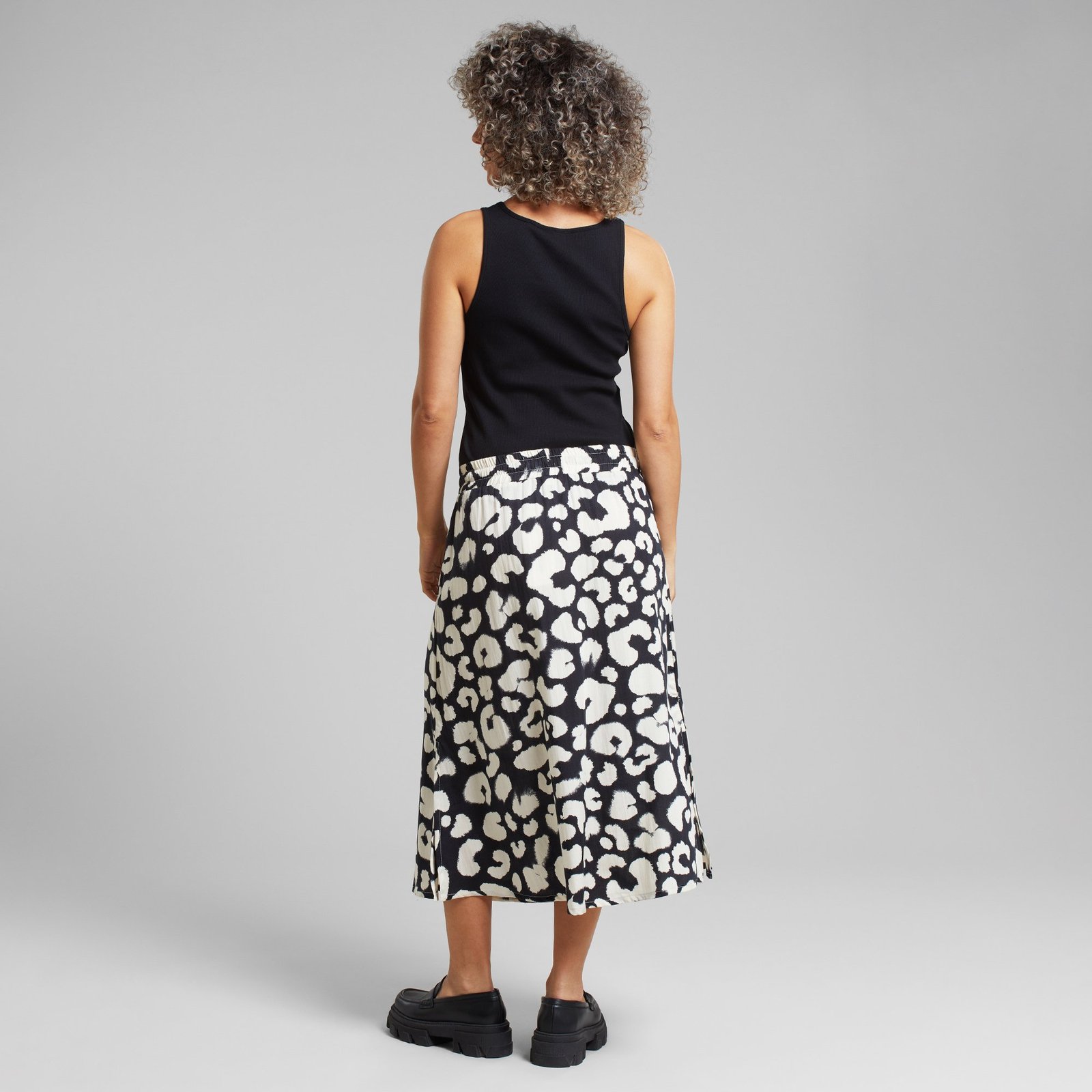 Skirt Klippan Painted Leopard Black