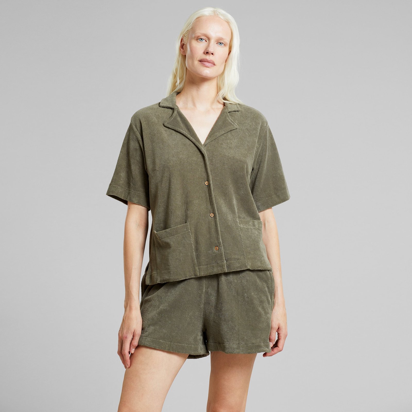 Terry Shorts Aspudden Vertiver Green