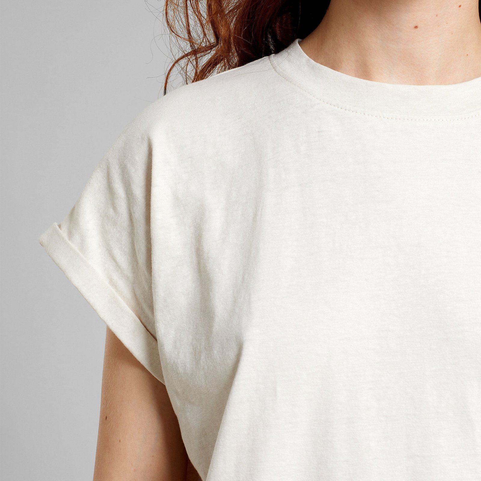 T-shirt Dress Eksta Hemp Vanilla White