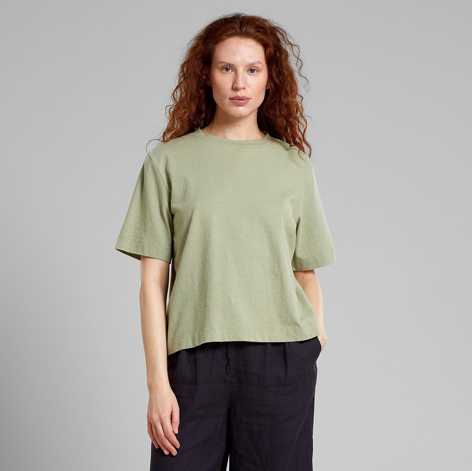 T-shirt Vadstena Hemp Tea Green