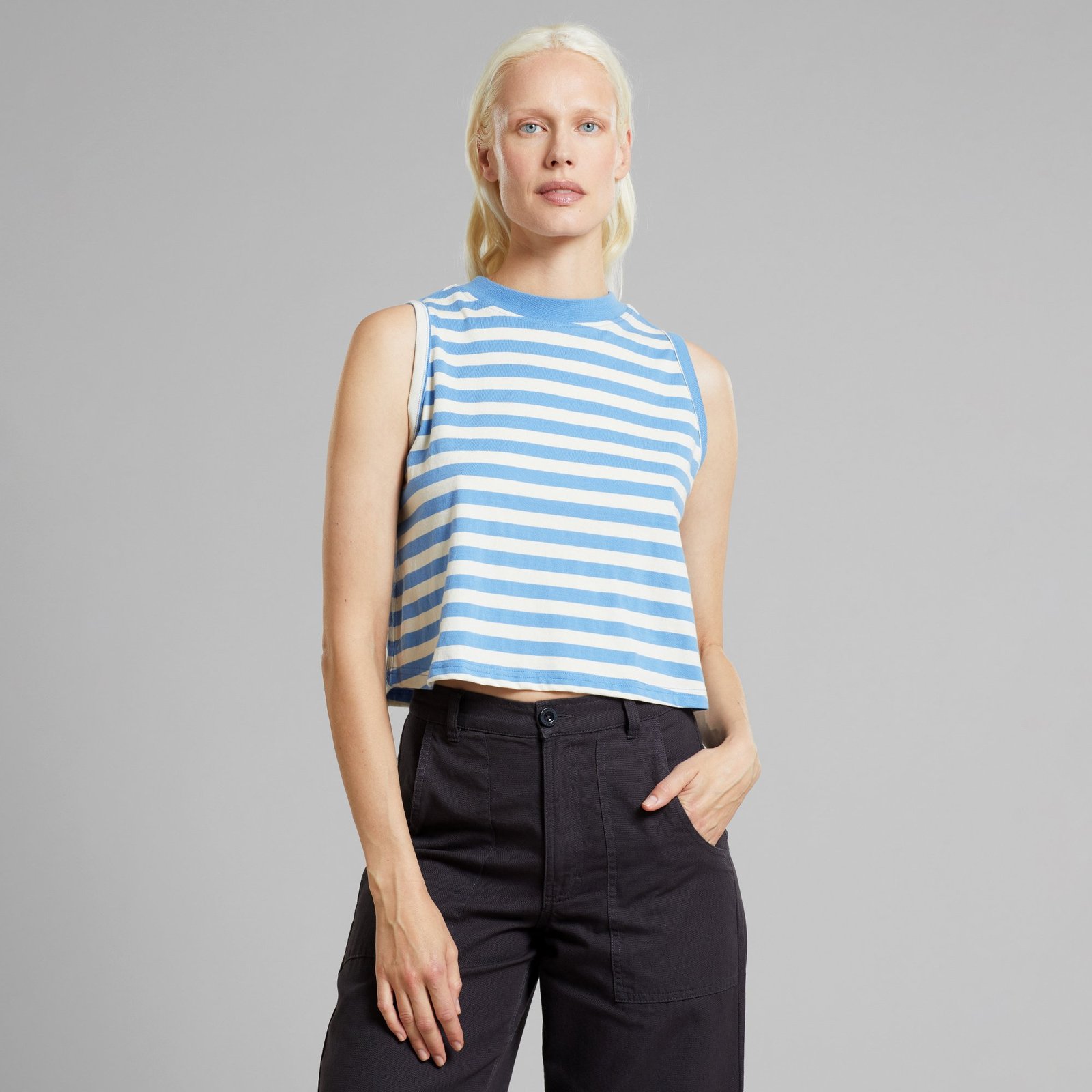 Top Namsos Stripes Della Blue