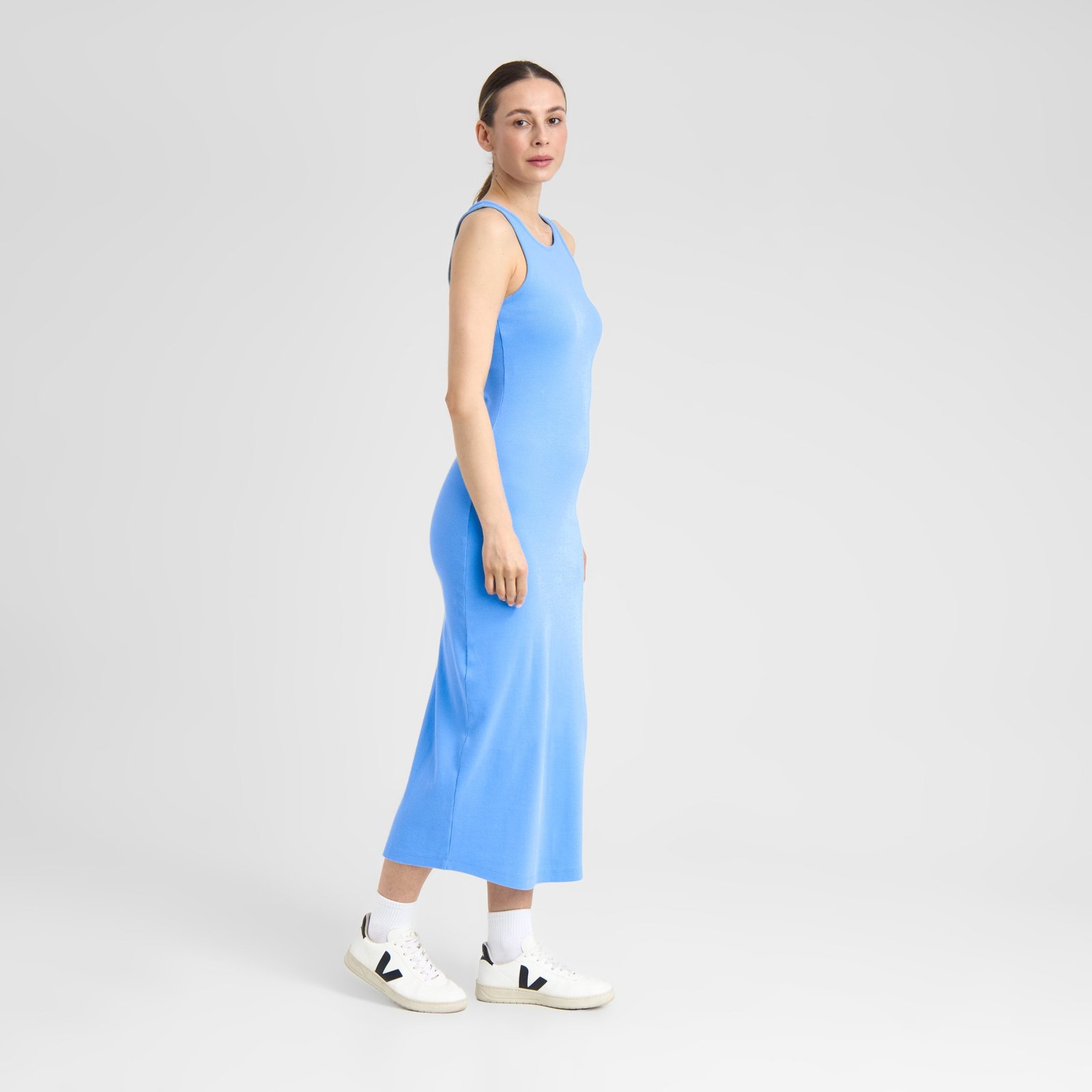 Rib Dress Motala Della Blue