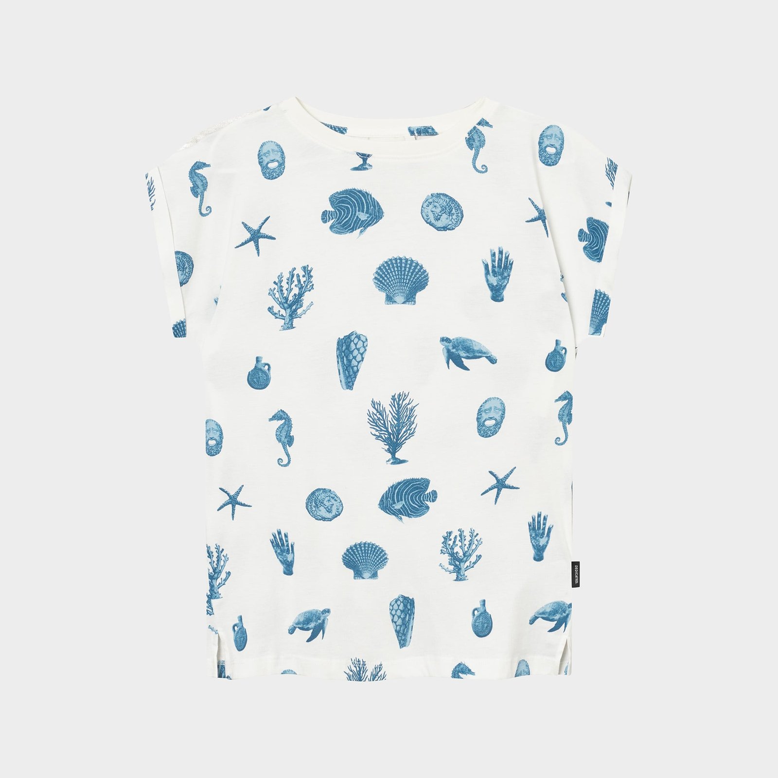 T-shirt Visby Ocean Life AOP Off White