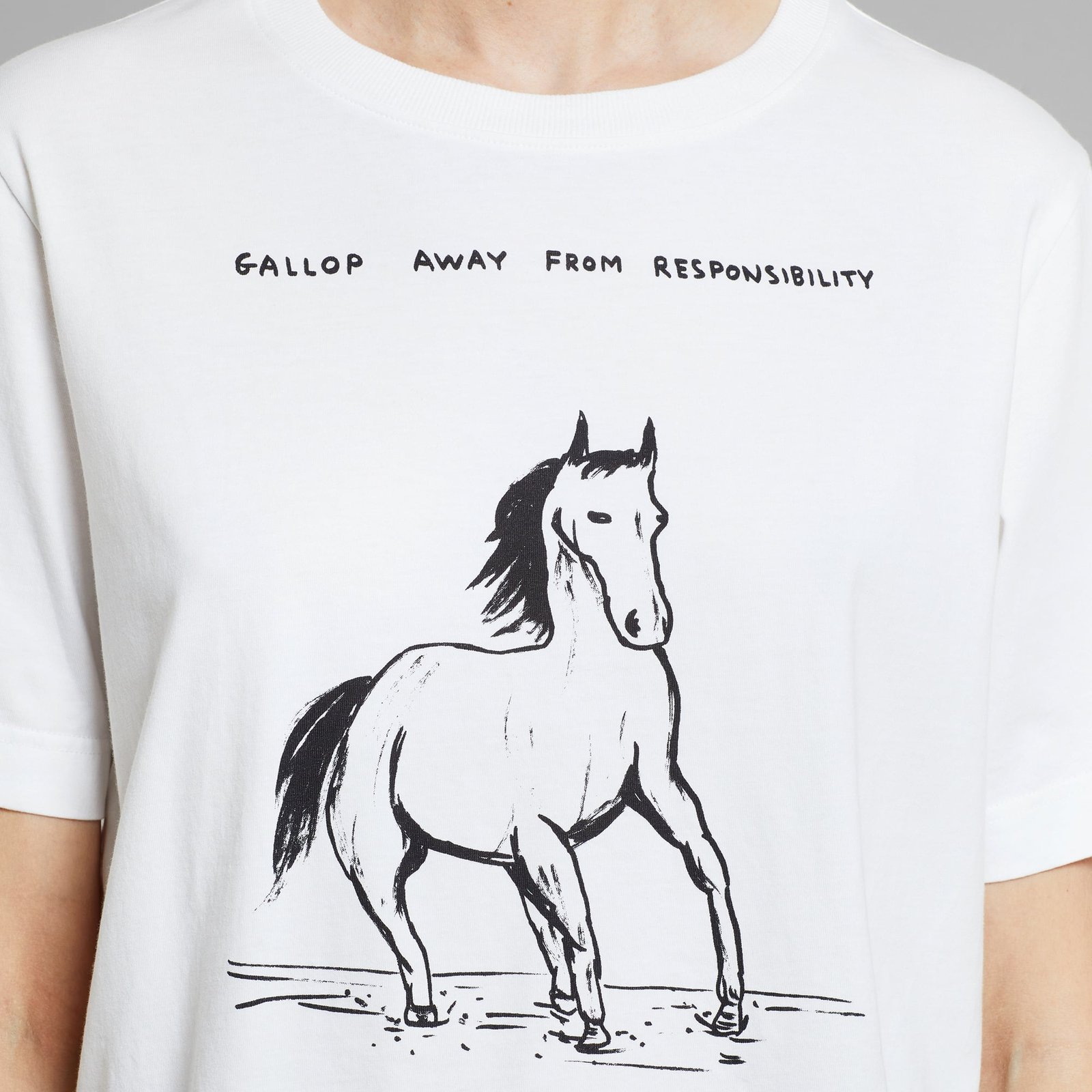 T-shirt Vadstena No Responsibility White