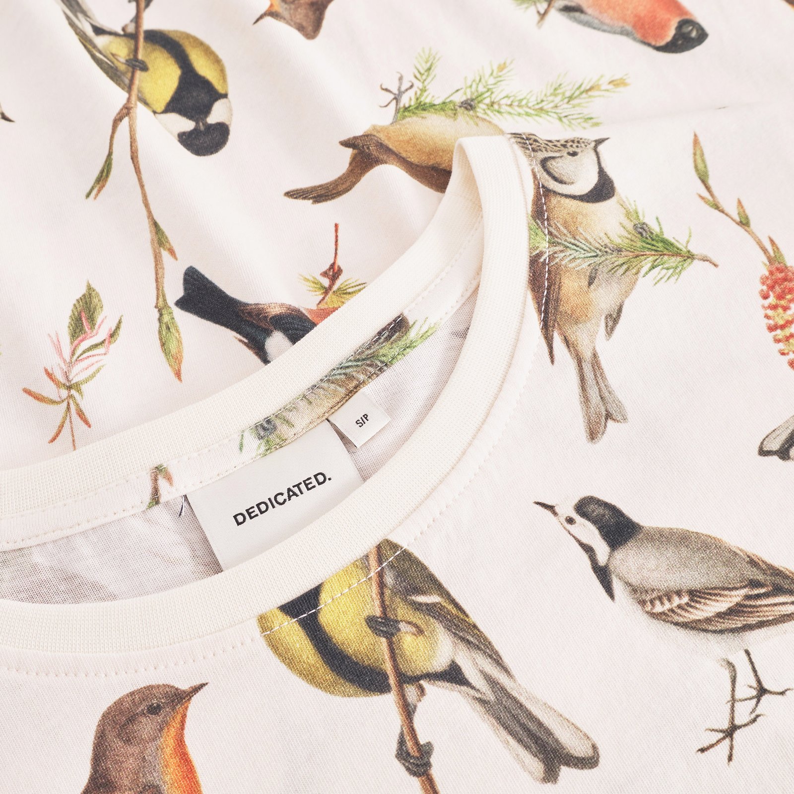 T-shirt Visby Autumn Birds Off White