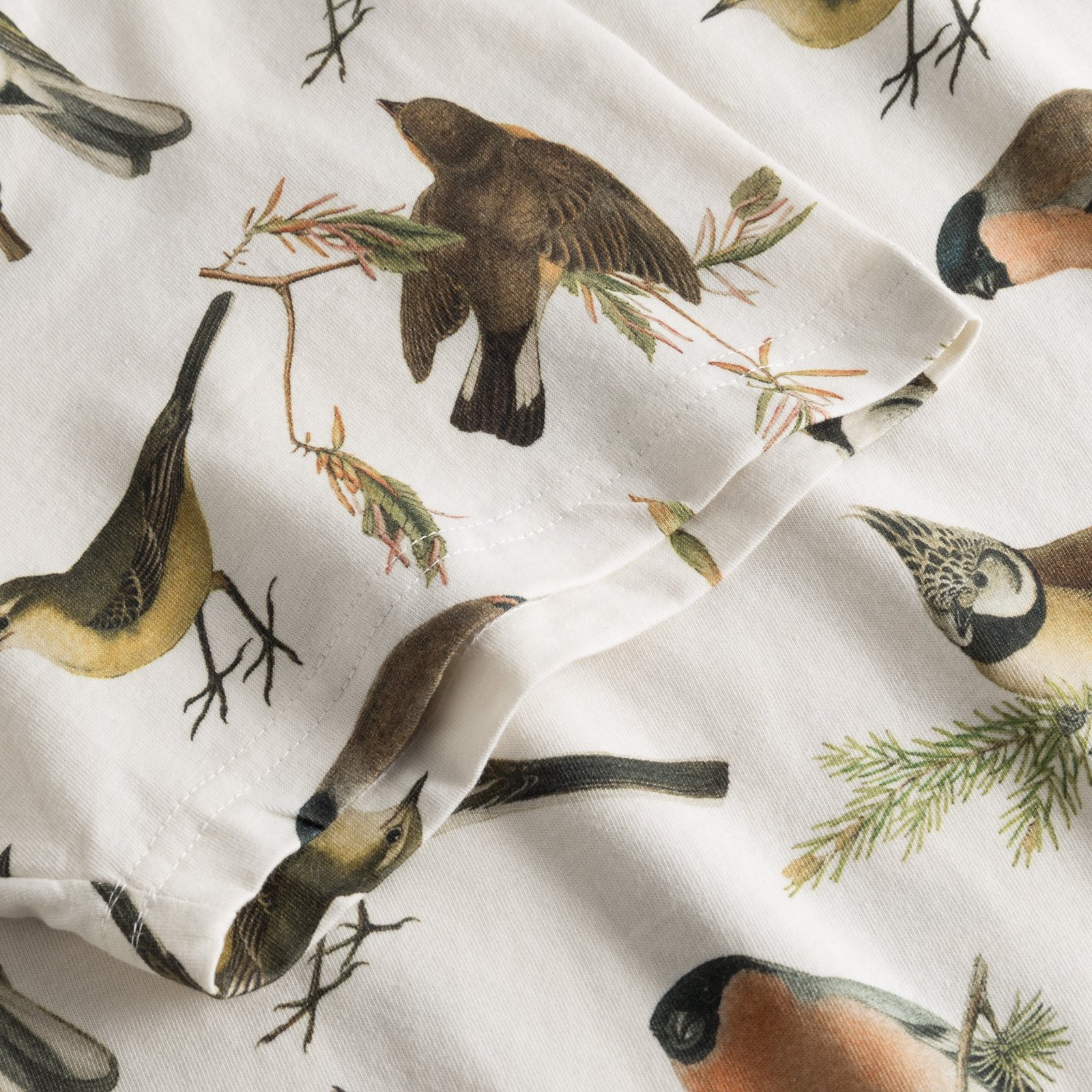 T-shirt Stockholm Autumn Birds Off-White
