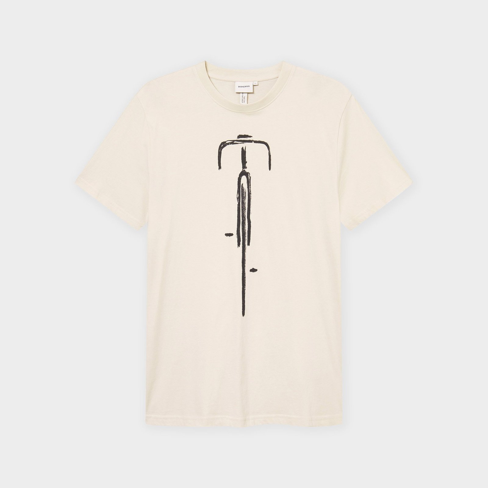 T-shirt Stockholm Bike Front Oat White