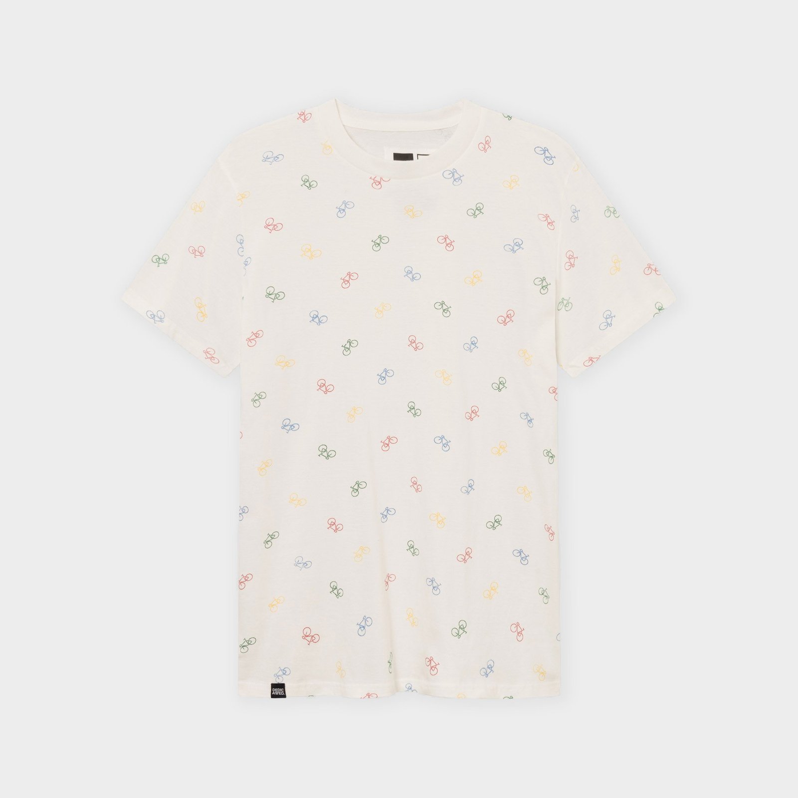 T-shirt Stockholm Bike Pattern Off-White