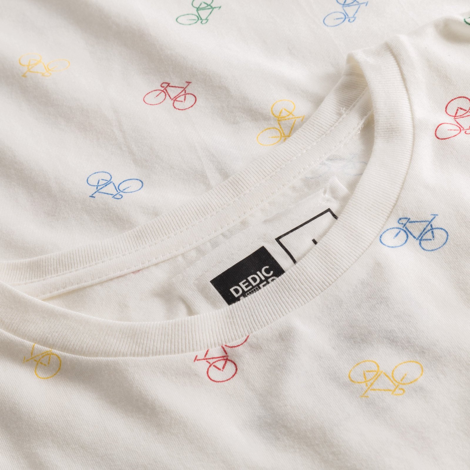 T-shirt Stockholm Bike Pattern Off-White