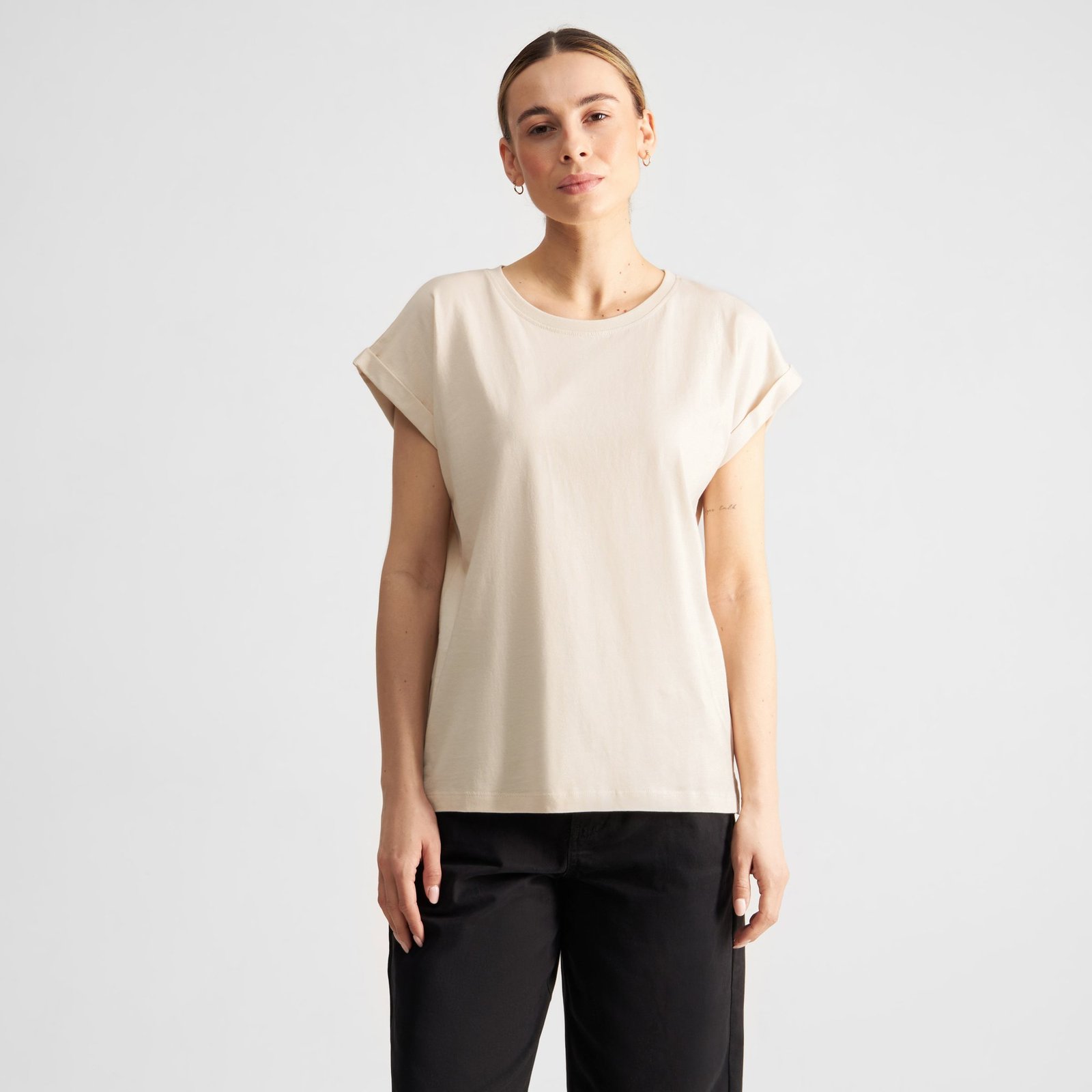 T-shirt Visby Base Oat White