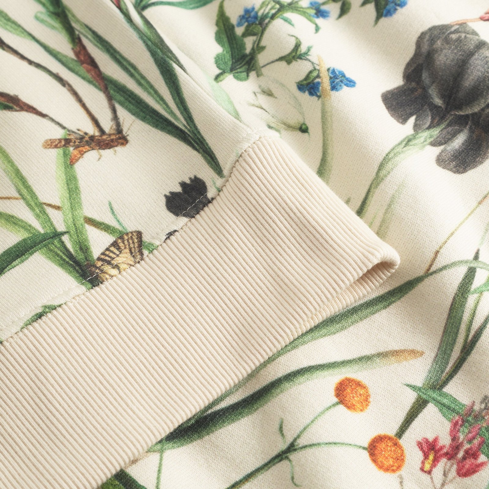 Sweatshirt Malmoe Flower Field Off-White