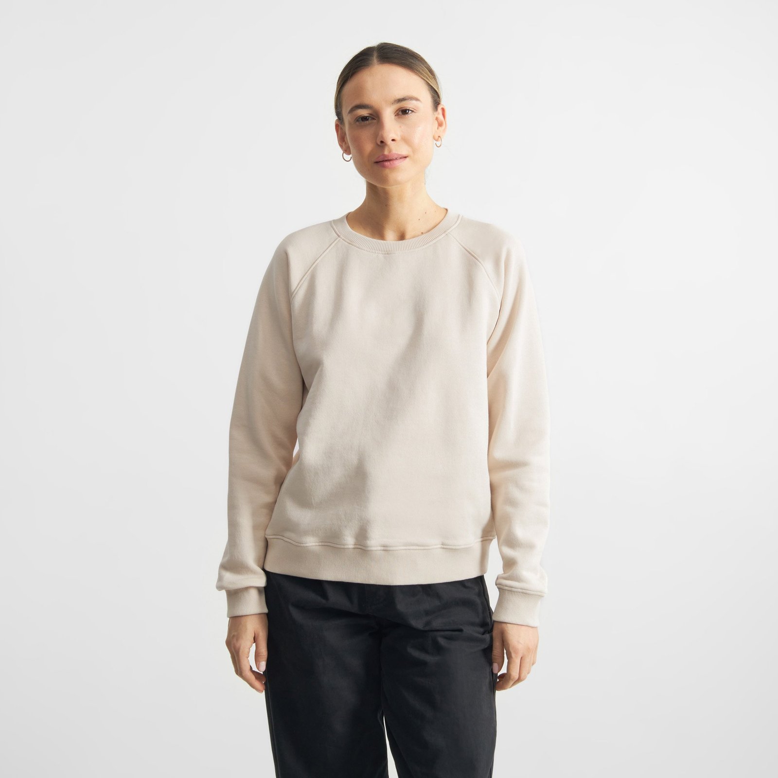 Sweatshirt Ystad Base Oat White