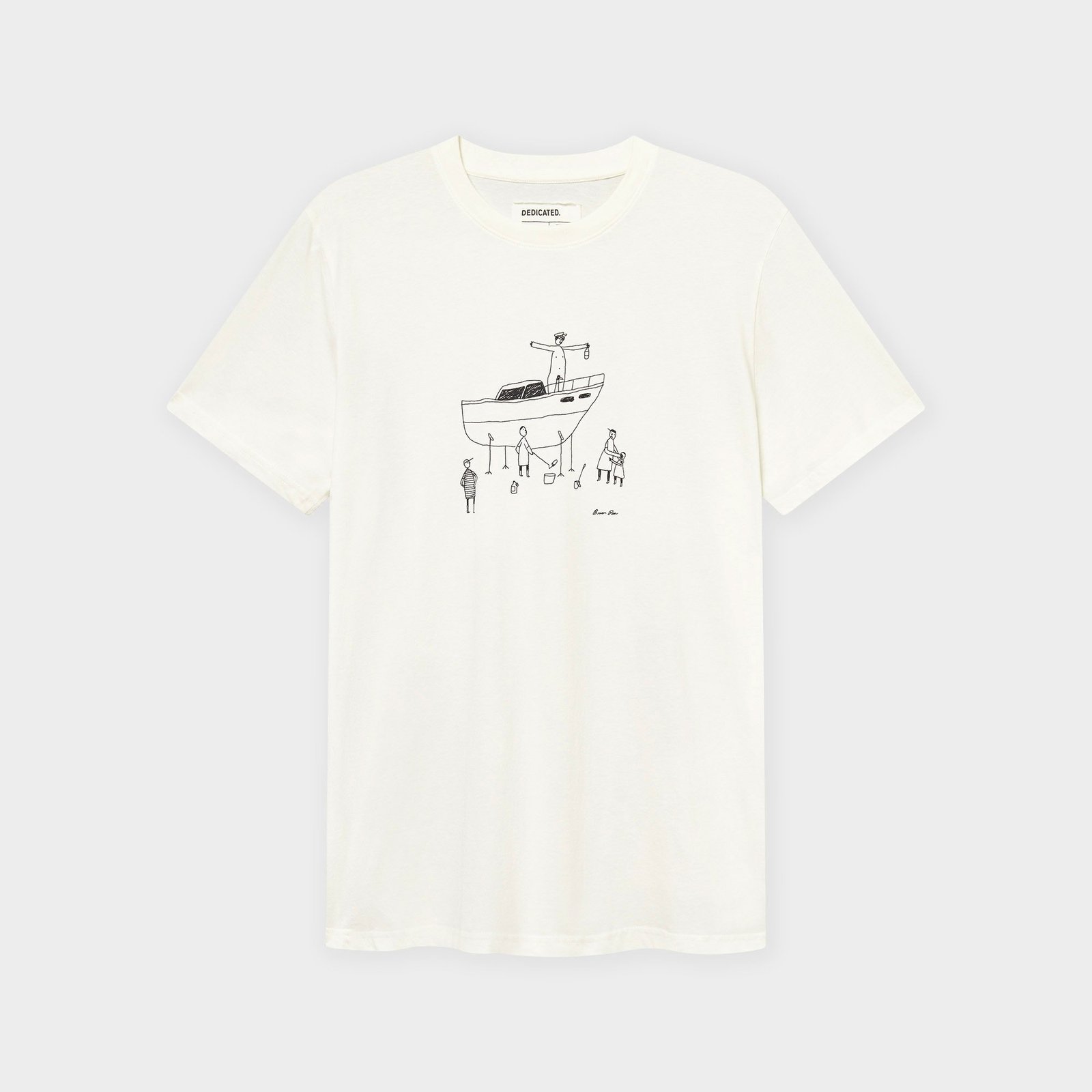 T-shirt Stockholm All Out Boat Off-White
