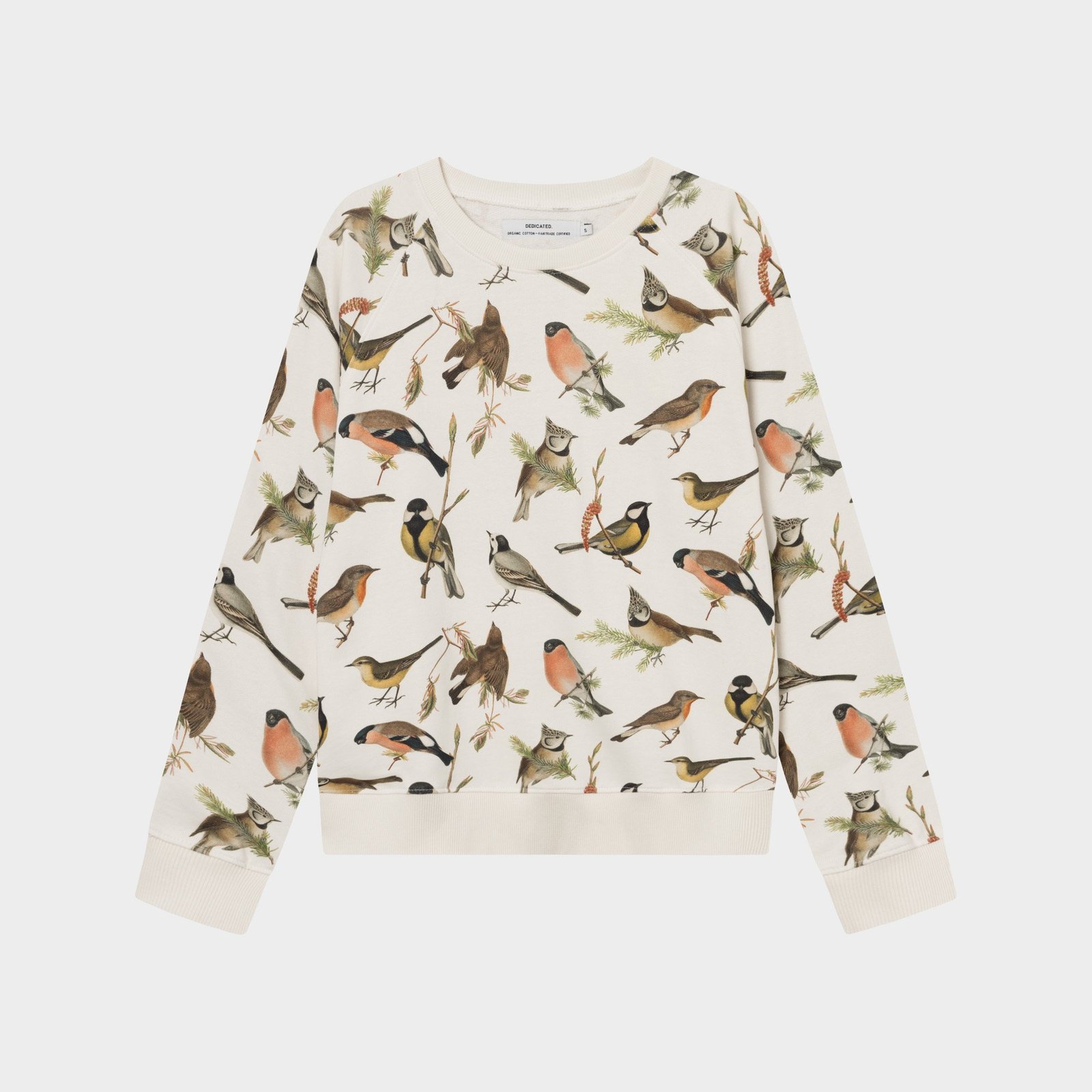 Sweatshirt Ystad Autumn Birds Off White