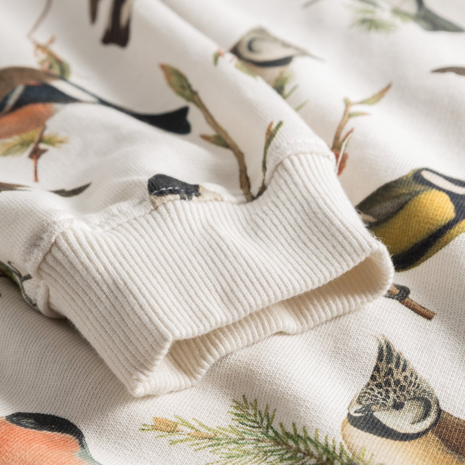 Sweatshirt Ystad Autumn Birds Off White