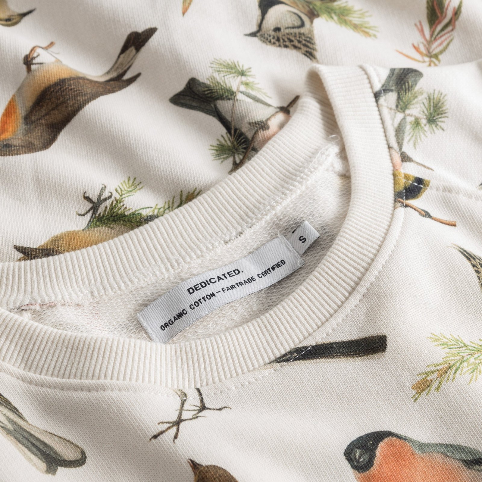 Sweatshirt Ystad Autumn Birds Off White